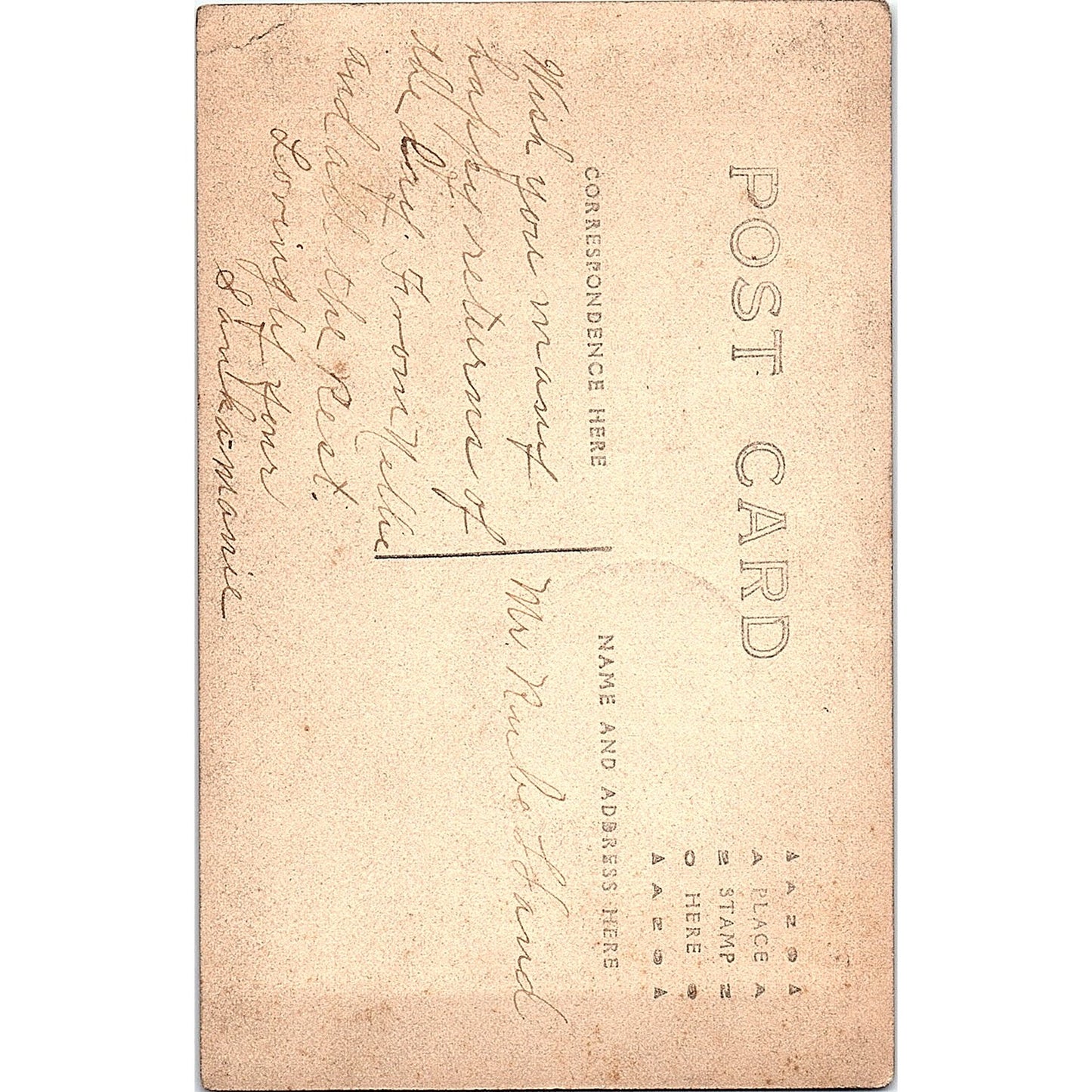 From Nellie Sanka-Manie to Mr. Rube Hand Antique Real Photo RPPC Postcard PE14