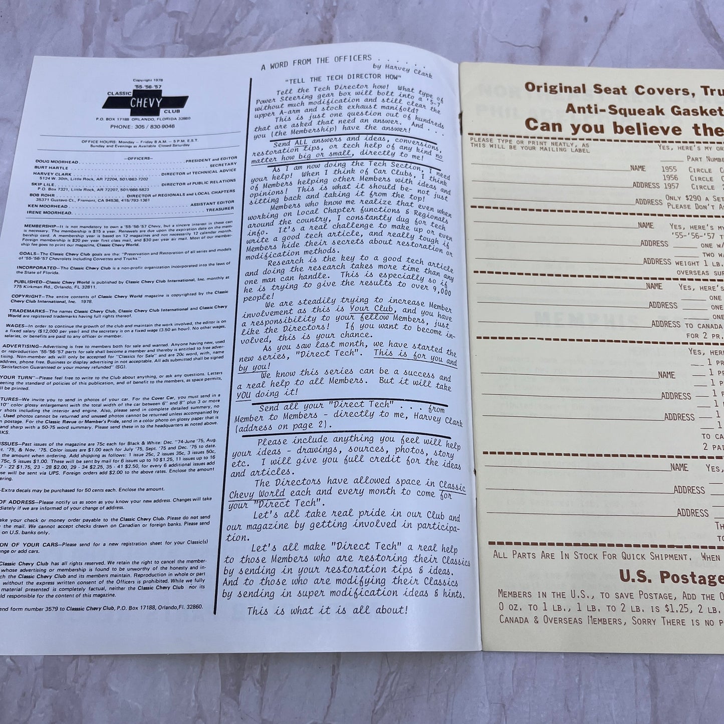 Stainless Steel Trim - '55, '56, '57 Classic Chevy World Magazine - Jul 1978 M30