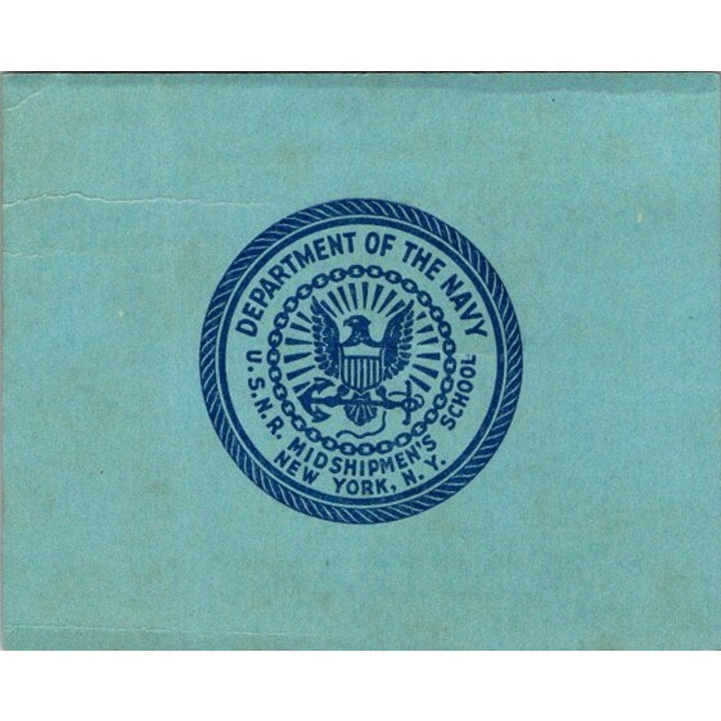 1942 WWII US Naval Reserve Midshipmen's School Graduation Invitation AI9-M26