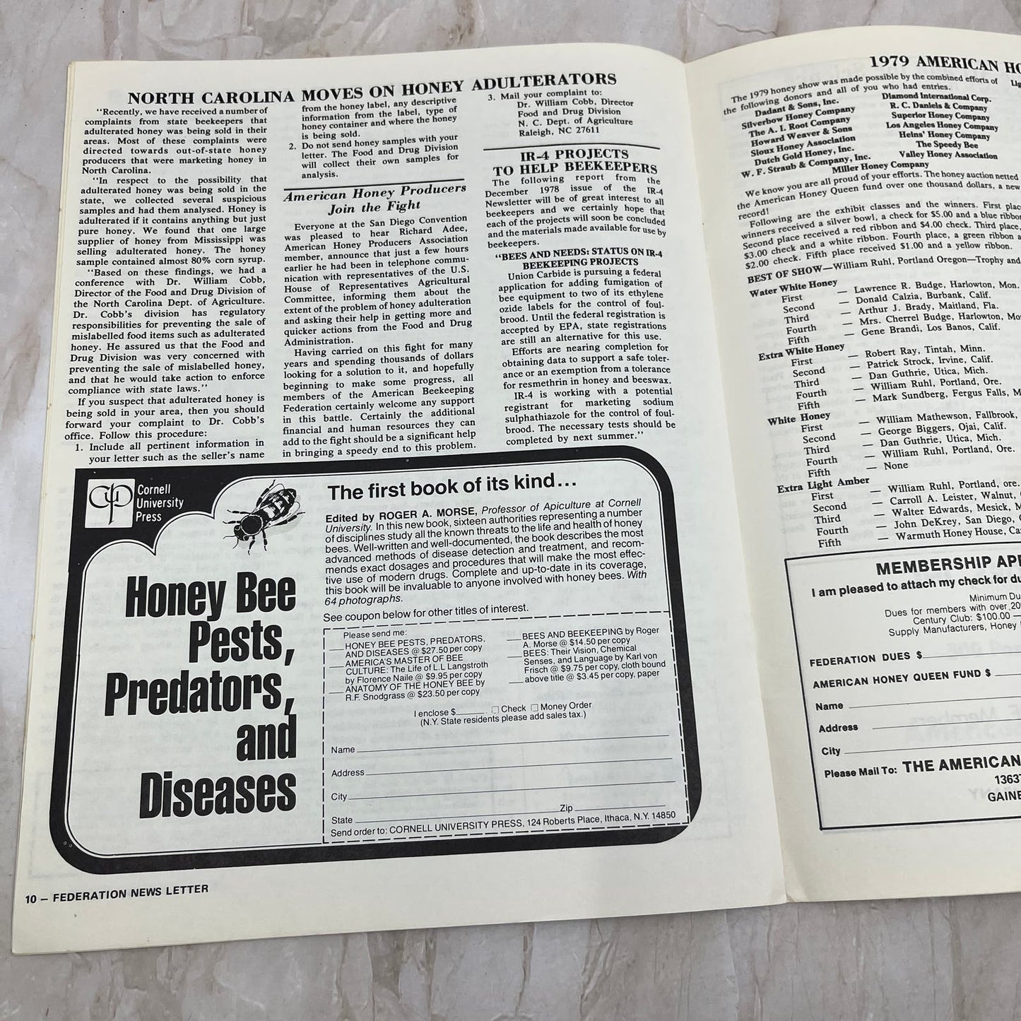 1979 Jan/Feb American Beekeeping Federation Newsletter Gainesville FL M15