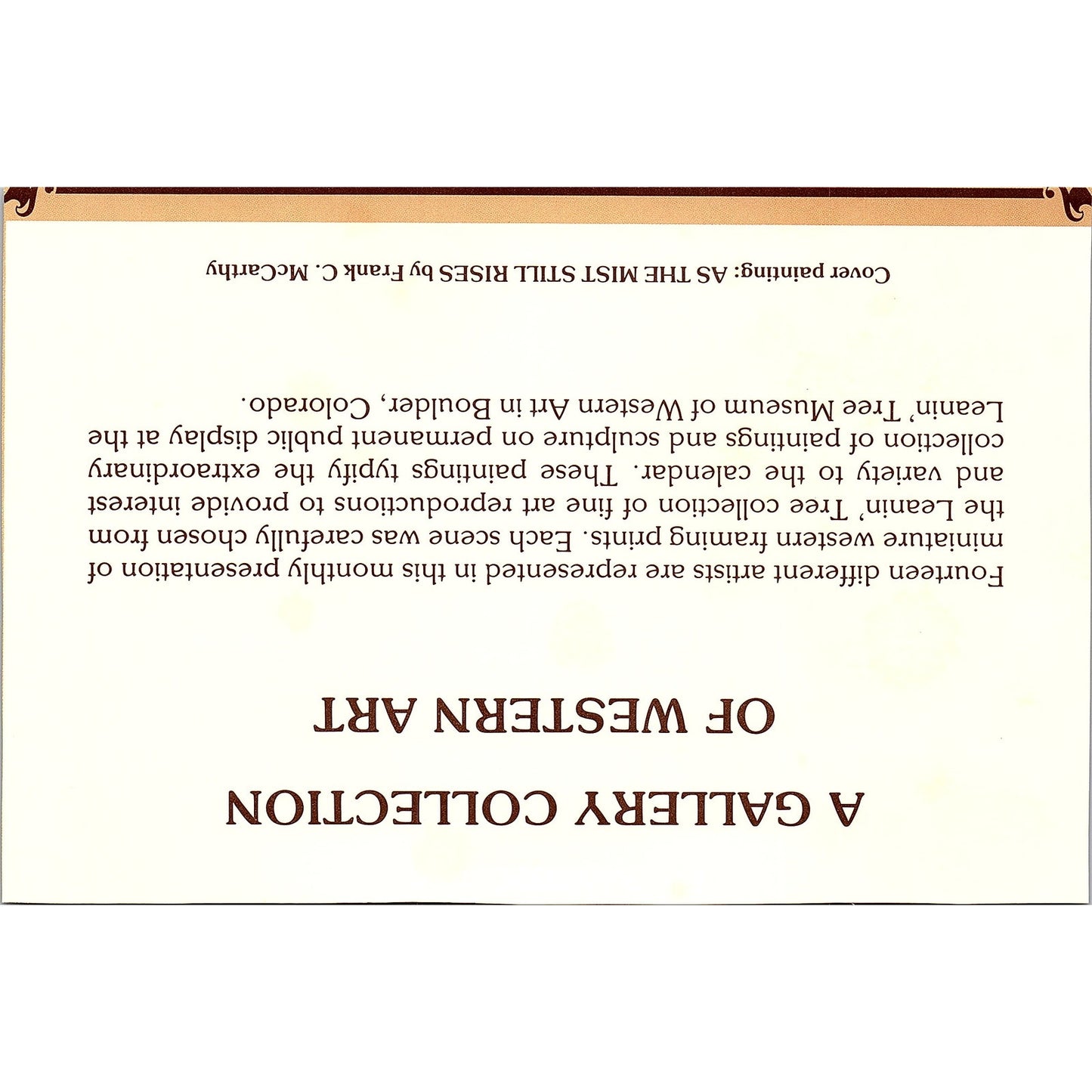 Frank McCarthy - As the mist still rises Vintage Art Print 5x8 V5