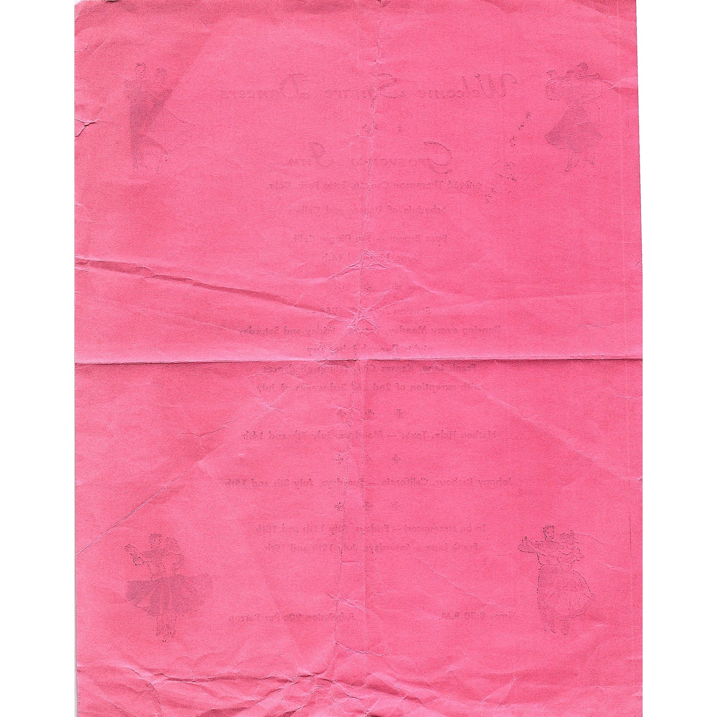 c1950 Welcome Square Dancers Grosvenor Inn San Diego Information Leaflet AF9-2