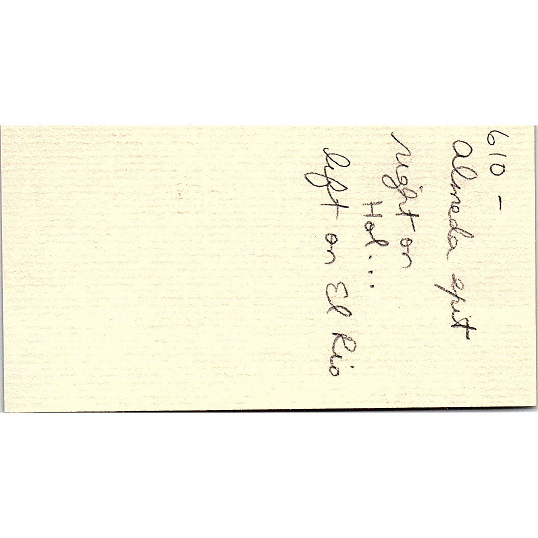 Ronald A Lindsey R.A. Liebrum & Associates Houston Vintage Business Card SE3-B14