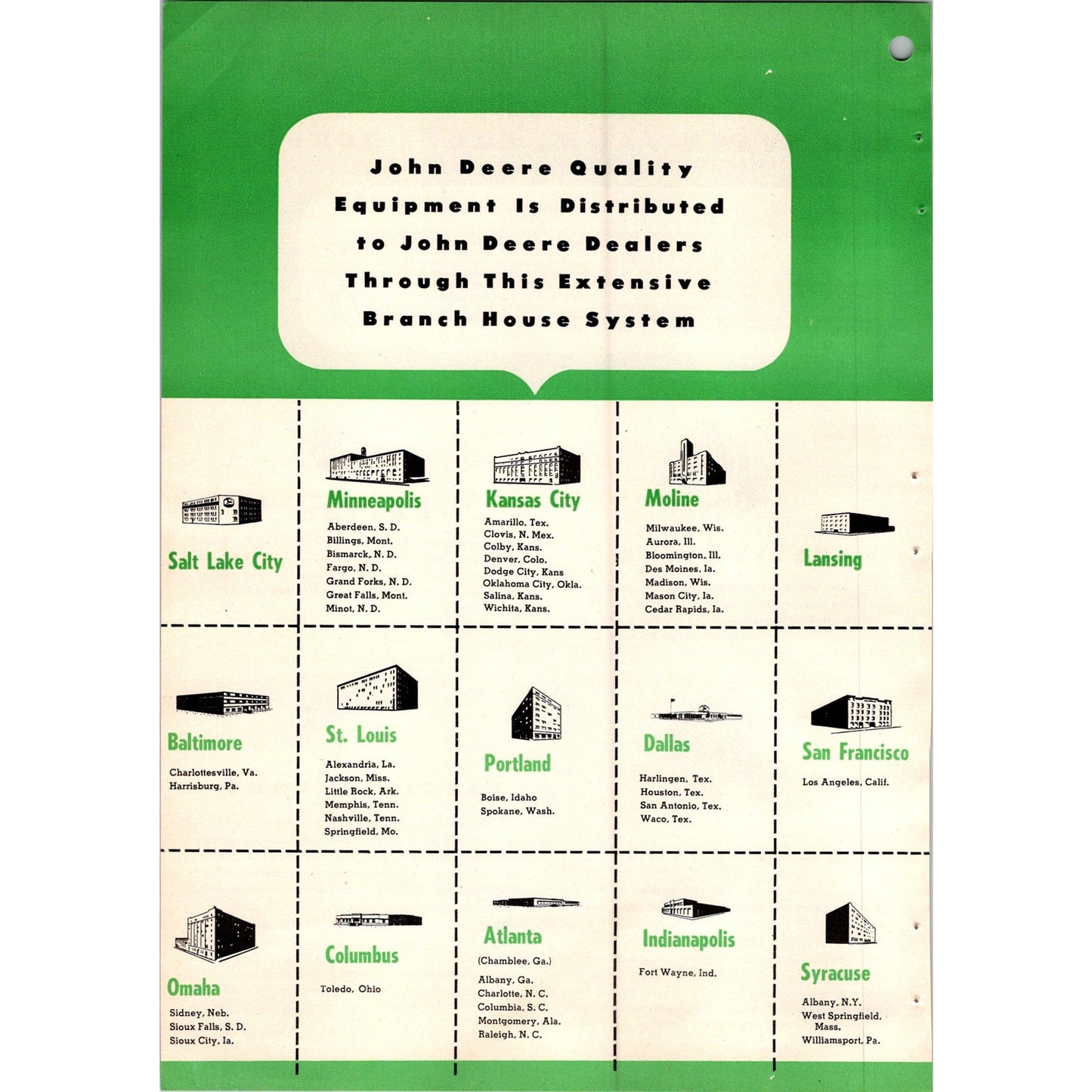 1953 John Deere Quality Equipment 2 Page Ad I15