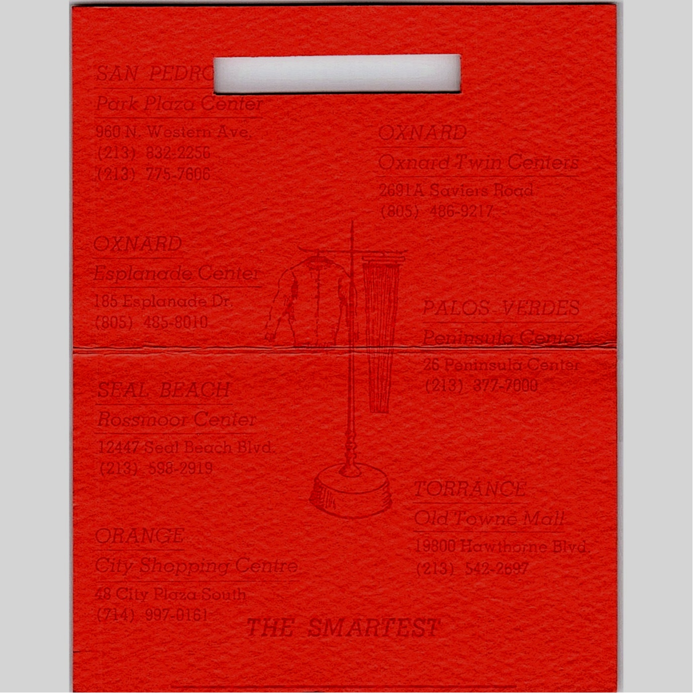 Rix Rack Sportswear San Pedro Orange CA Vintage Business Card TH2-B1