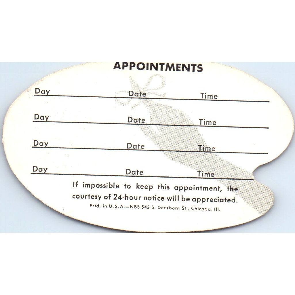 Lady Ann's House of Beauty Long Beach CA Vintage Business Card SD8-B11