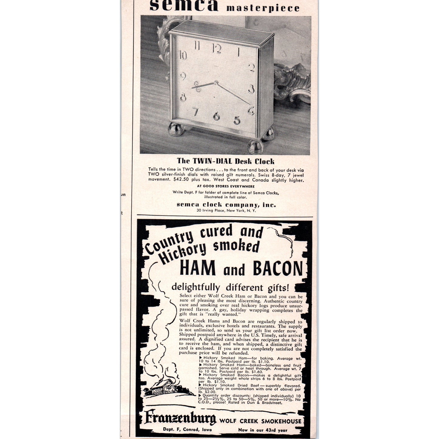 Browning Superposed Perfect Christmas Gift St. Louis MO 1951 Magazine Ad D17