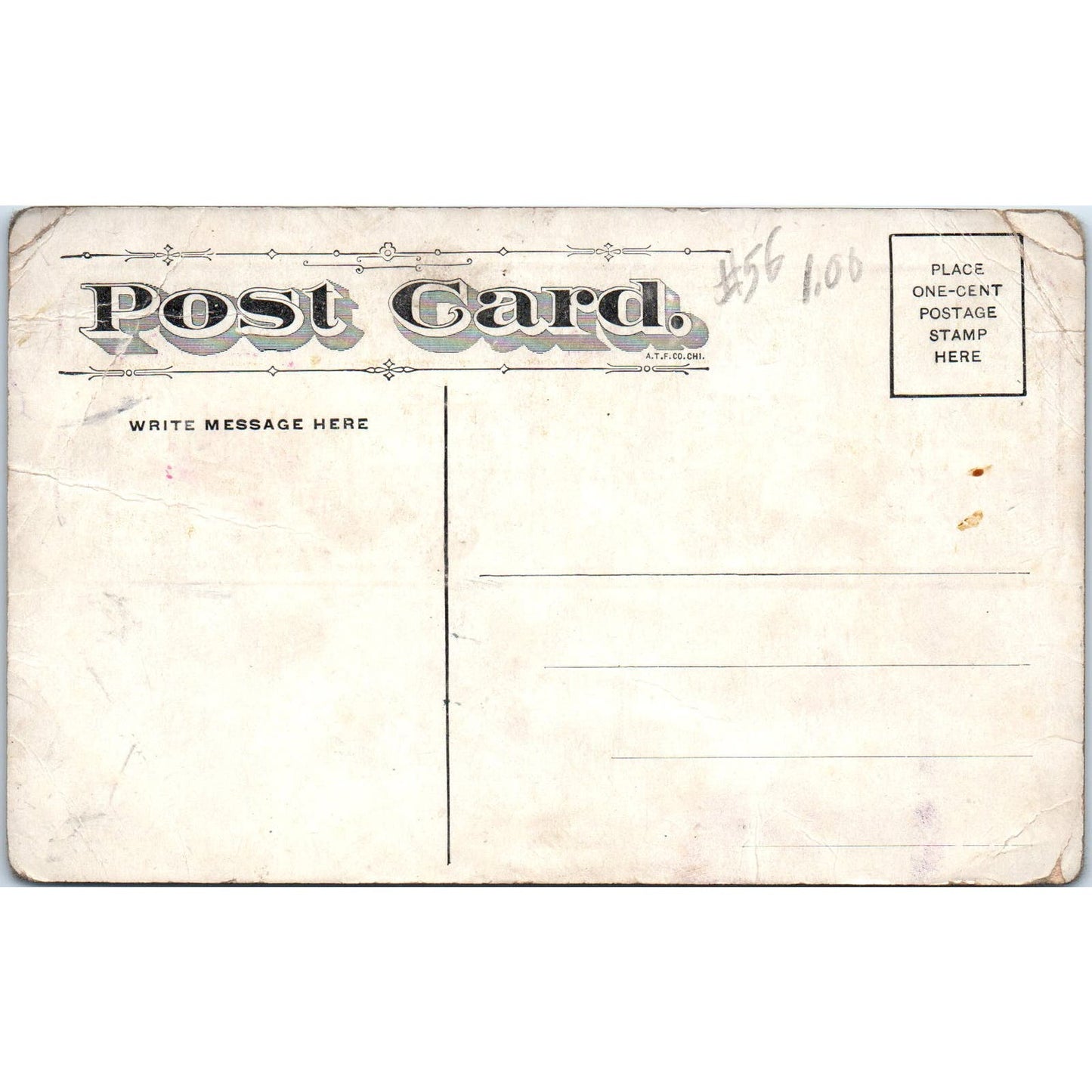 EARLY MEME “Put Your Shoes in My Trunk” Rebus c1910 Vintage Postcard PD1