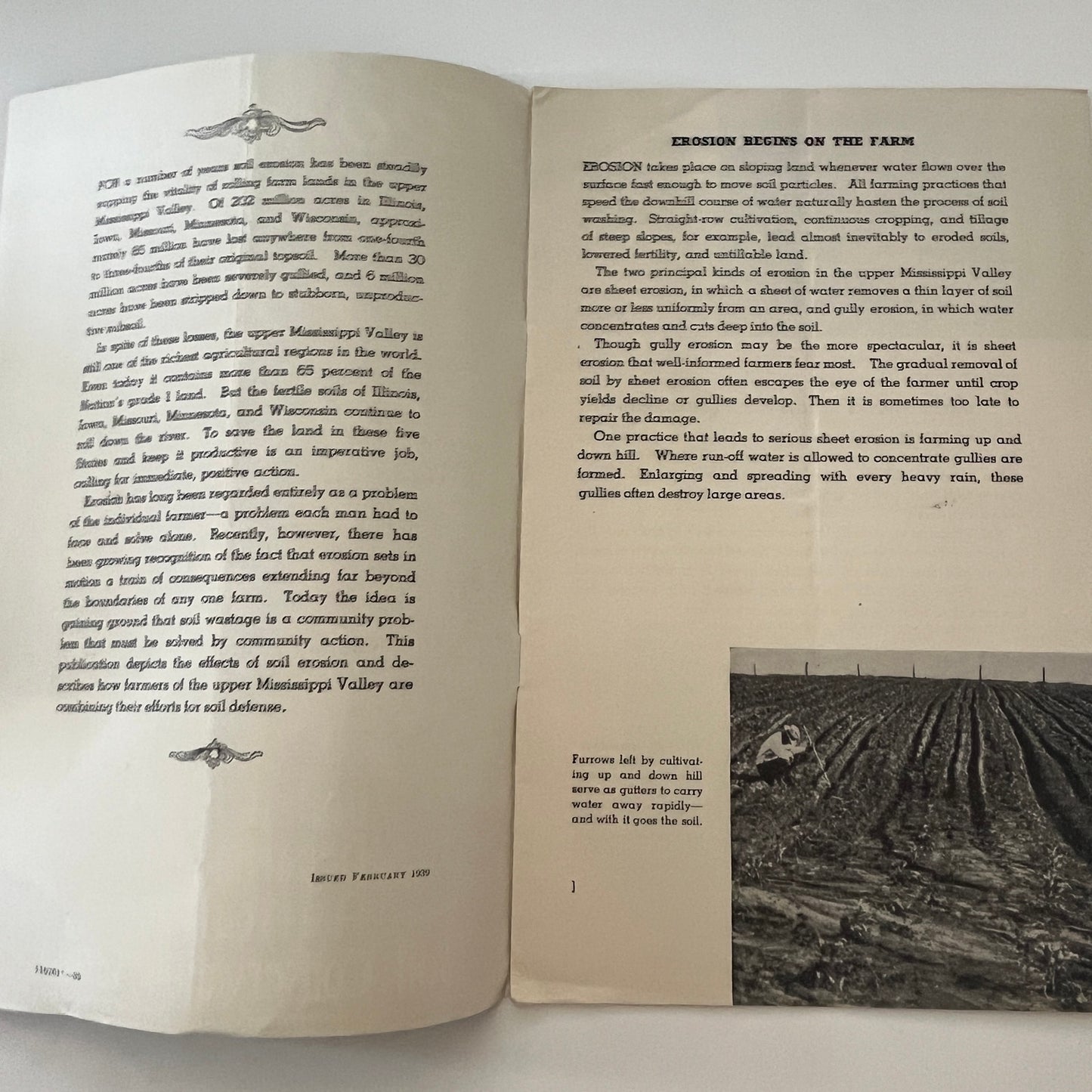 From Ridge to River Soil Conservation 1939 USDA Farm Bulletin Booklet TK2-XB4