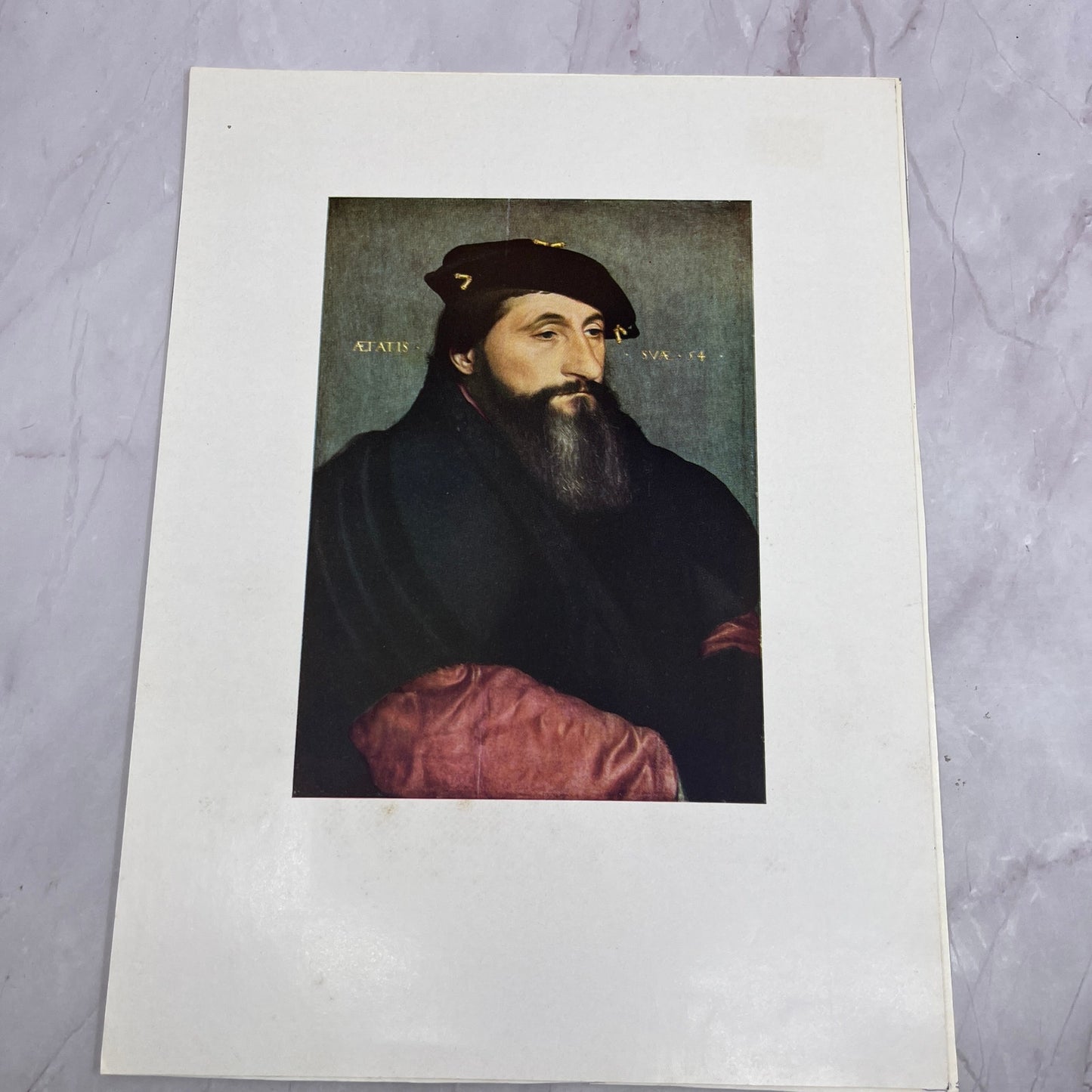 Duke Antony the Good of Lorraine - Hans Holbein Lithograph 9.5x12.5" Print V20