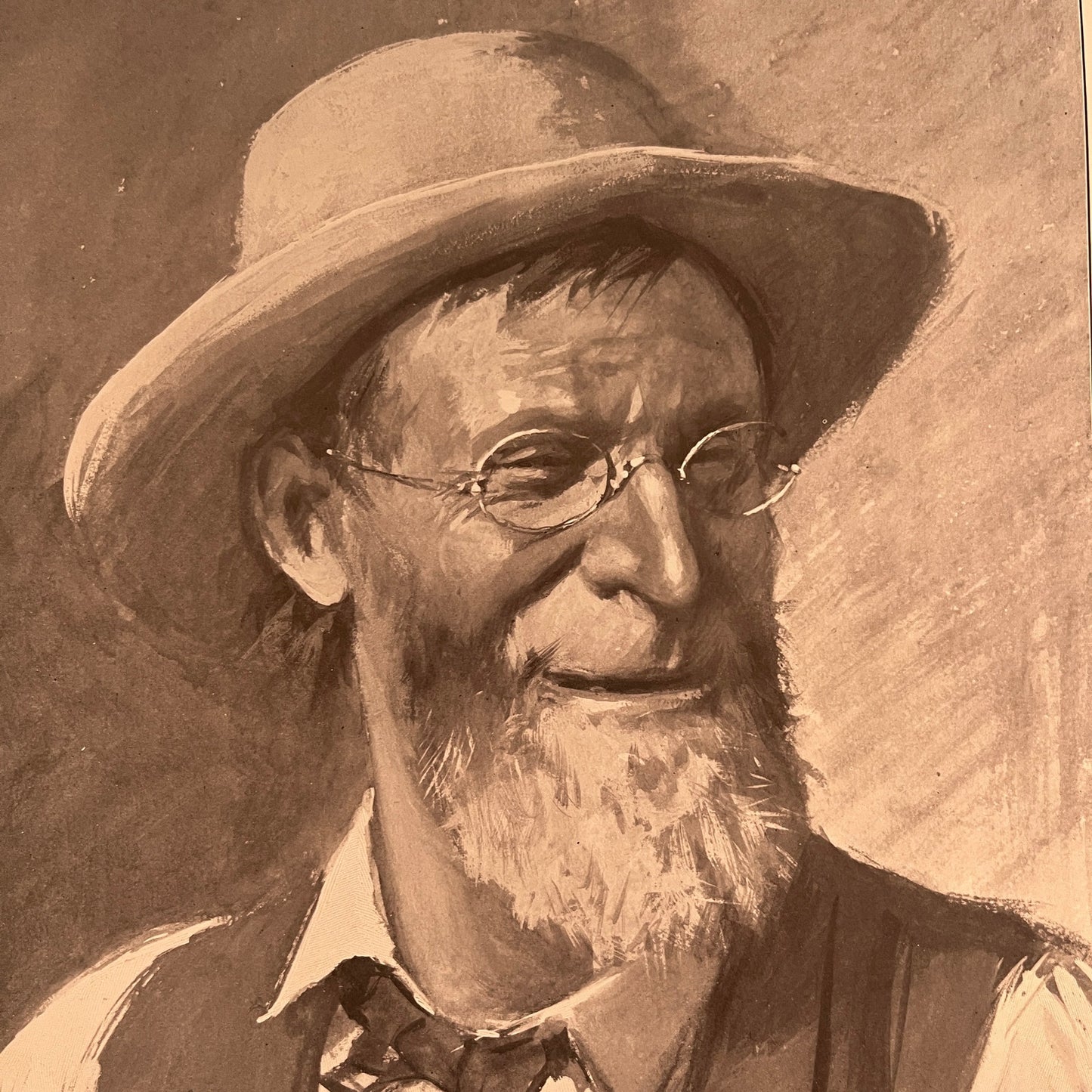 Dionysius Perkins - Portrait - Original 1904 A.B. Frost Art Print V26-4