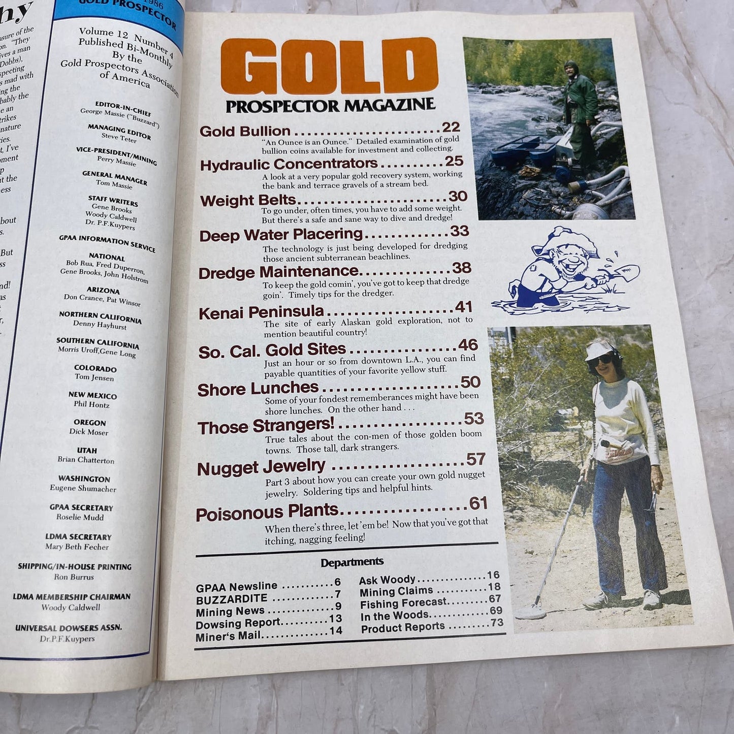 1986 Aug - Gold Prospector Magazine - Treasure Hunting Prospecting Gold M11