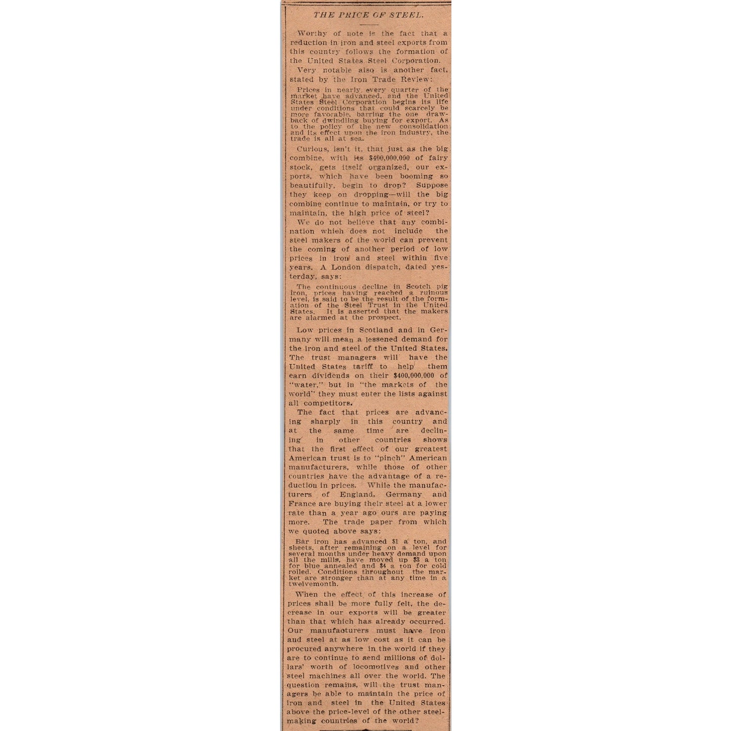 A.L. Foster & Co Men's Clothing Hartford 1901 Newspaper Ad AD8-H3