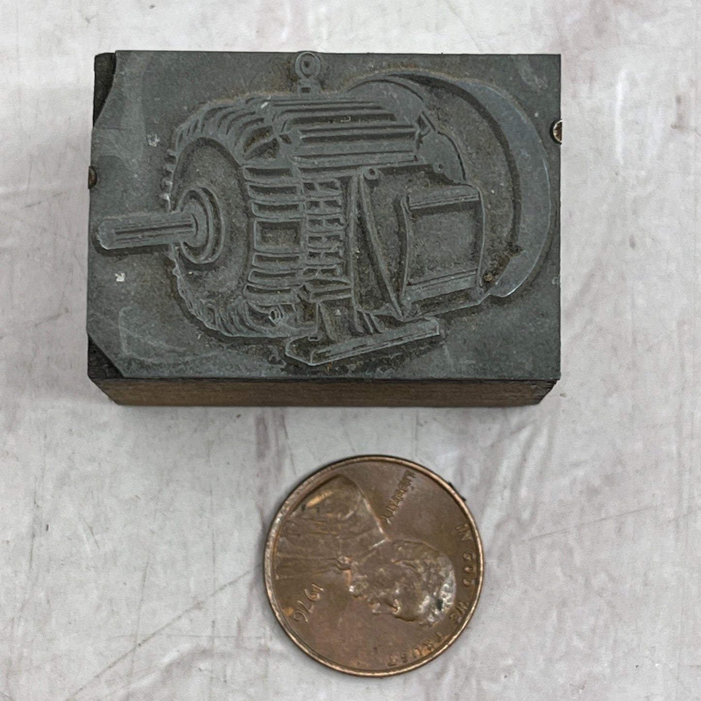 Retro Motor Vintage Letterpress Printers Block Plate SF5