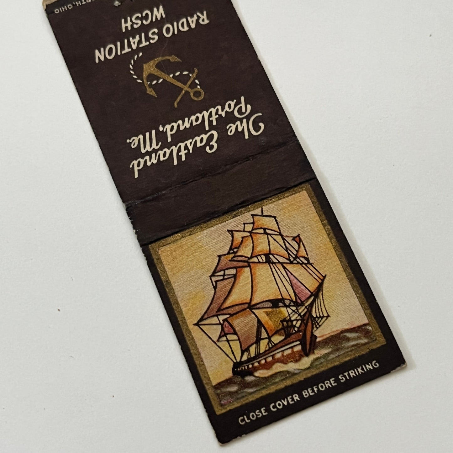 The Eastland Portland ME Radio Station WCSH Vintage Matchbook Cover TB6-MB1-14