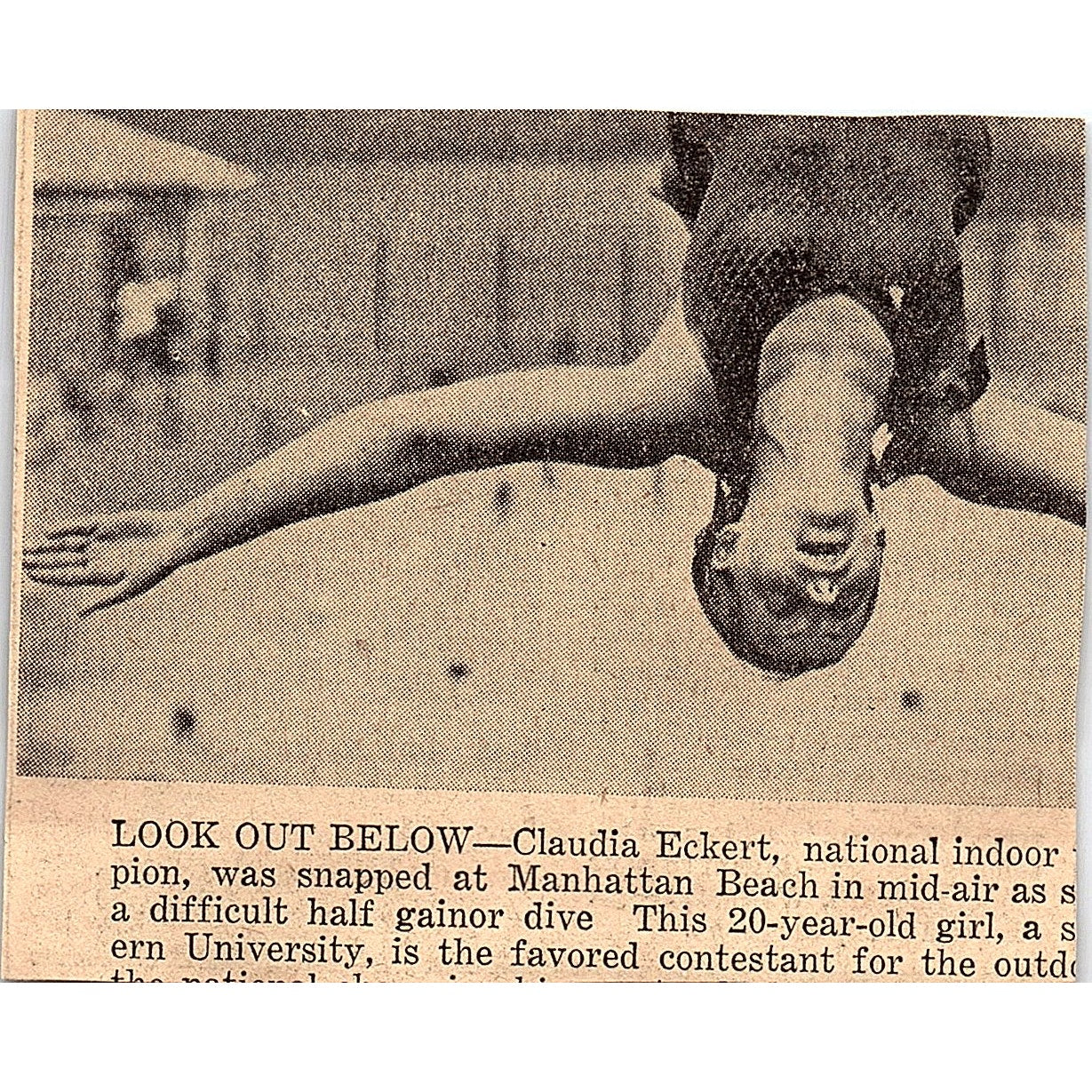 Noxzema Sunburn Relief Asbury Park Lifeguards Chief Newberry 1935 Ad AG6-2