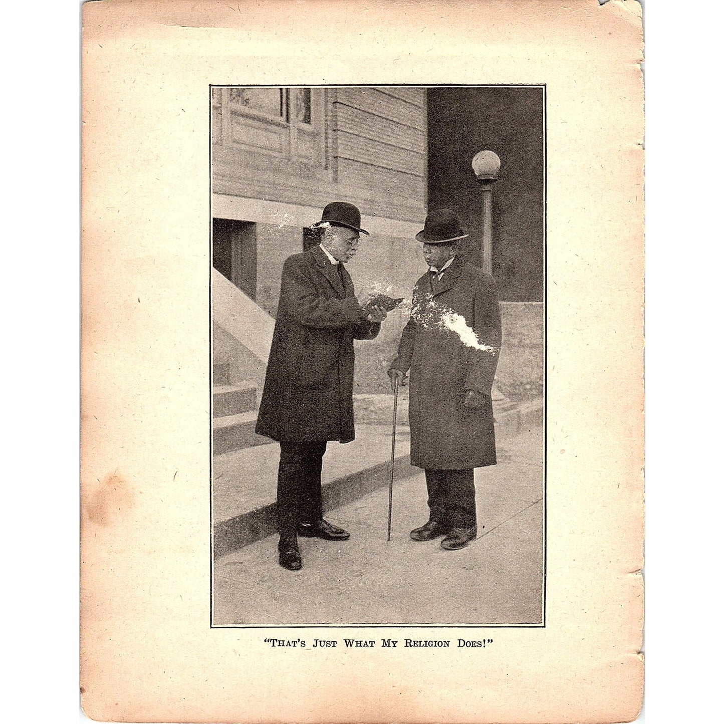 Well Dressed African American Gentlemen Discussing Religion 1905 Picture AG2-5