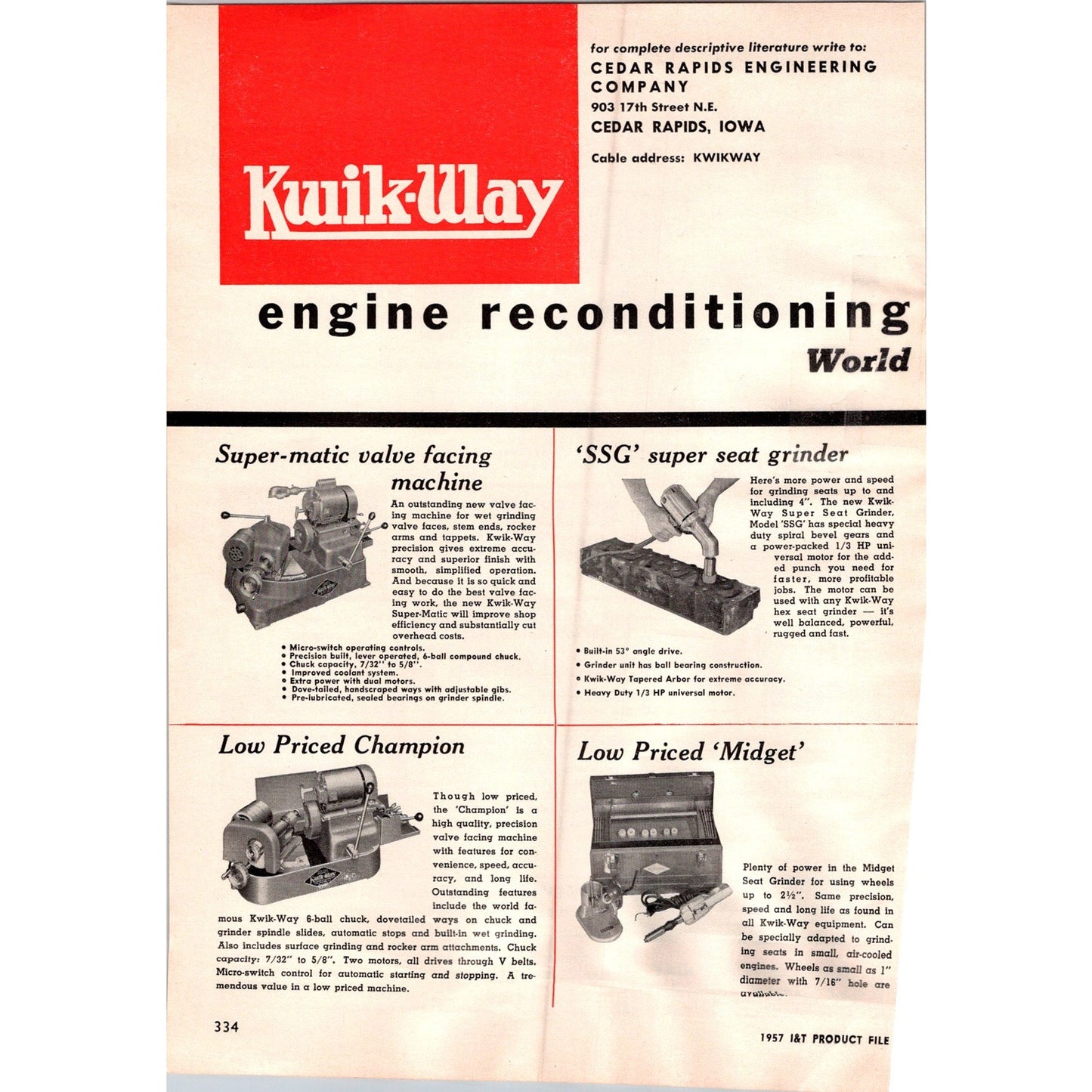 1957 Habco Mfg Co Flo-Mor Columbus Nebraska Ad I16