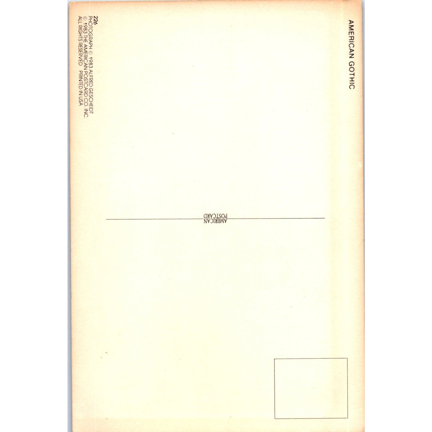 1983 Ronald & Nancy Reagan American Gothic Political 4x6 Original Postcard PD1