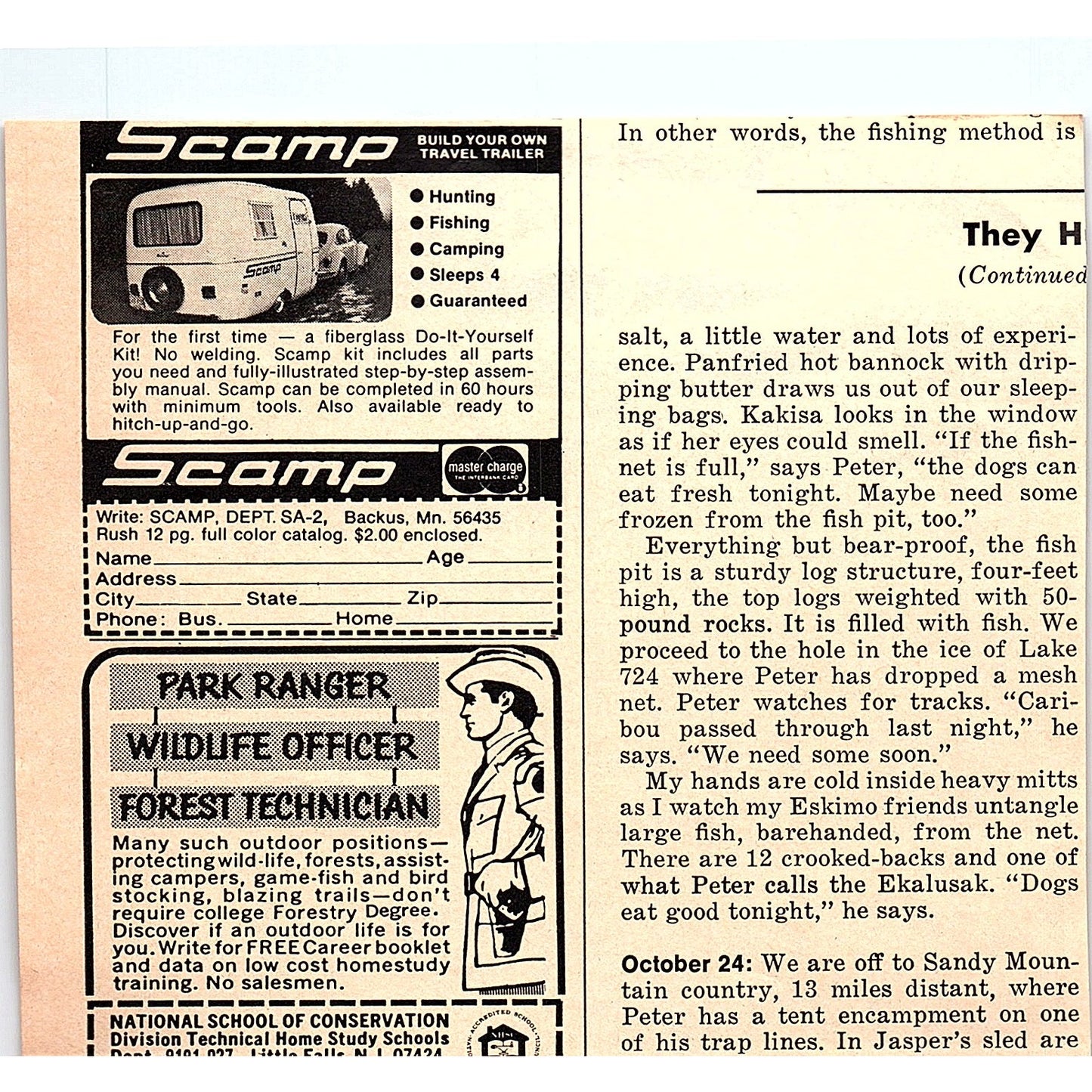 Heddon Tadpolly Fishing Lure Dowagiac MI 1977 Ad AF6-5