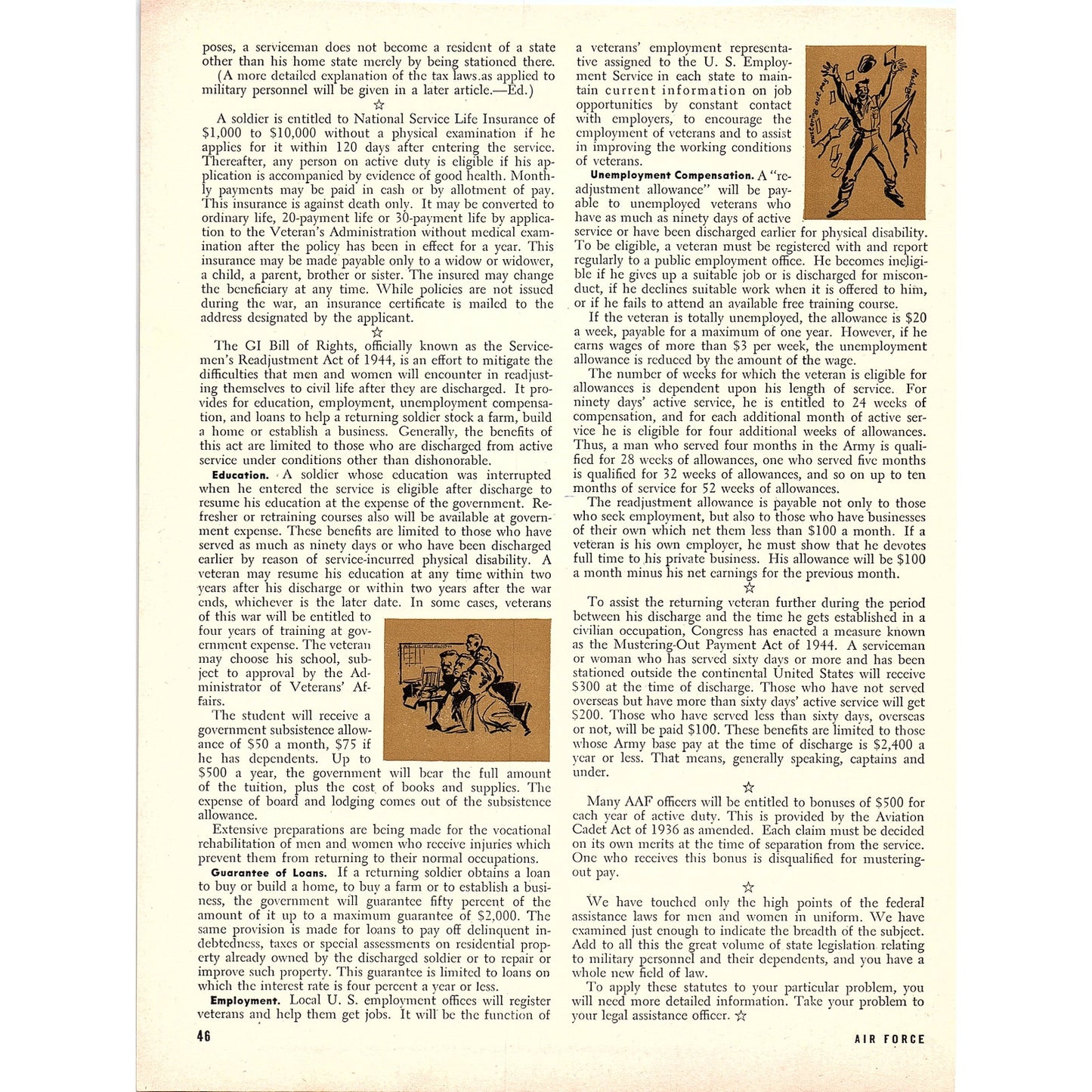 The Law Can Help You Gen L.H. Hedrick Air Judge Advocate 1944 WWII Article AG2-4