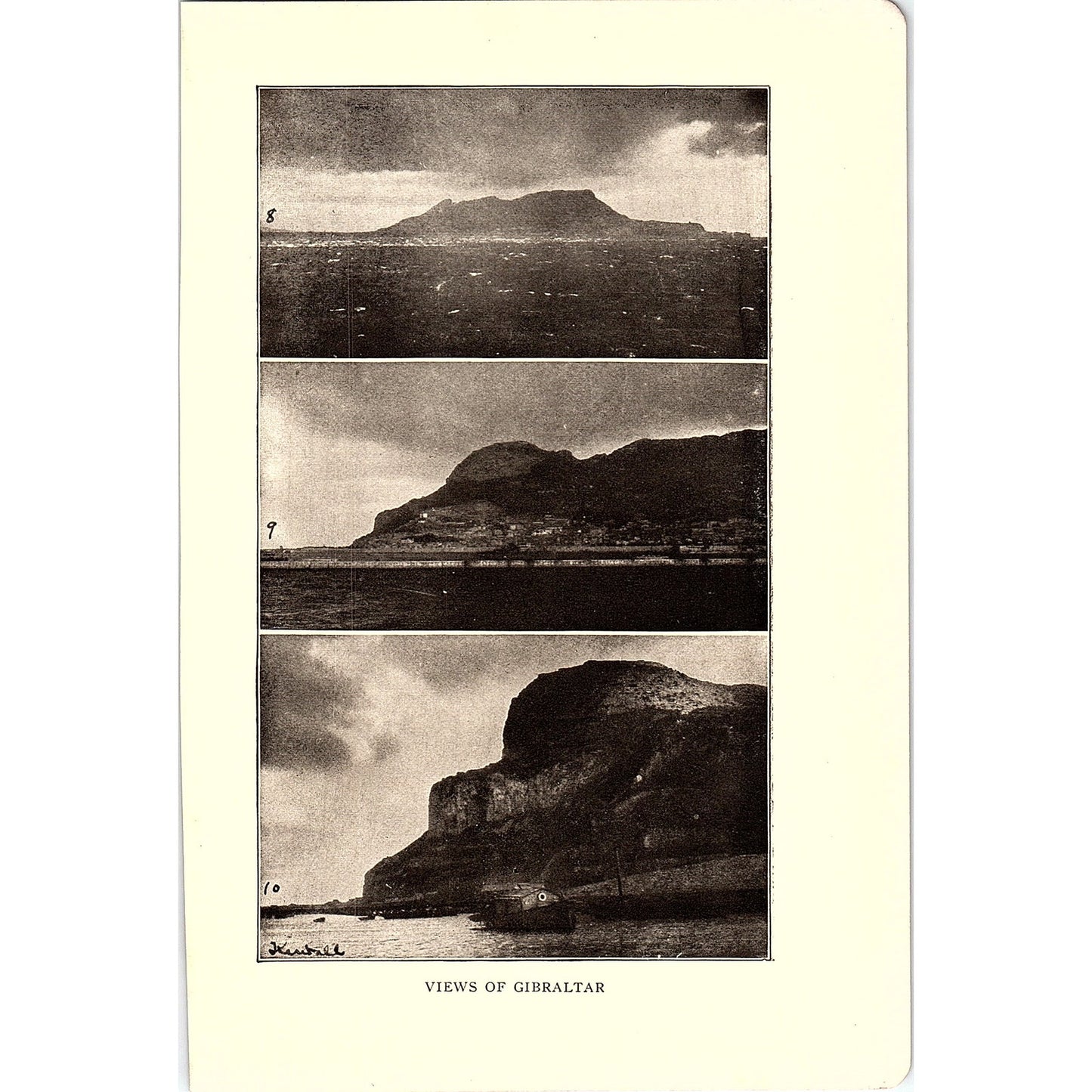 Views of Gibraltar 1905 Art Print SAG4-5