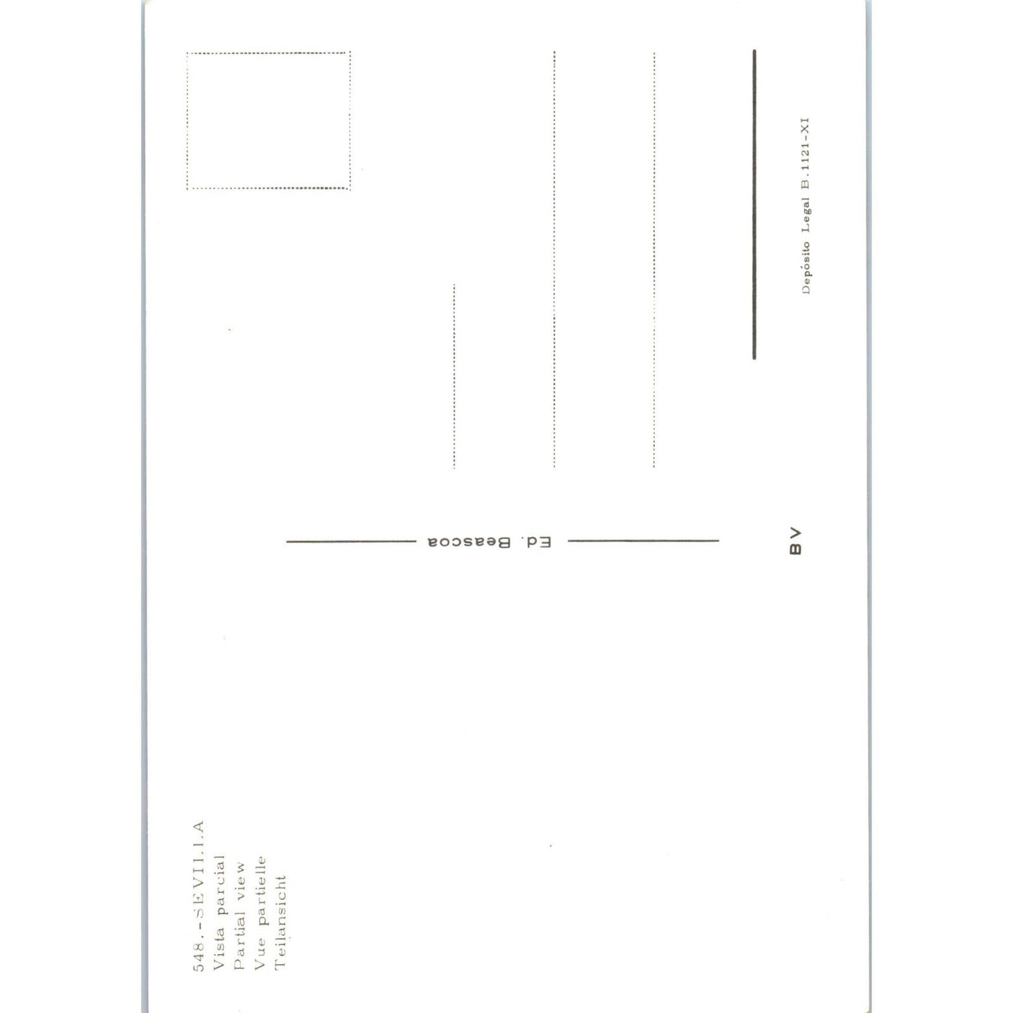 Sevilla Vista Parcial Vintage Postcard PD1