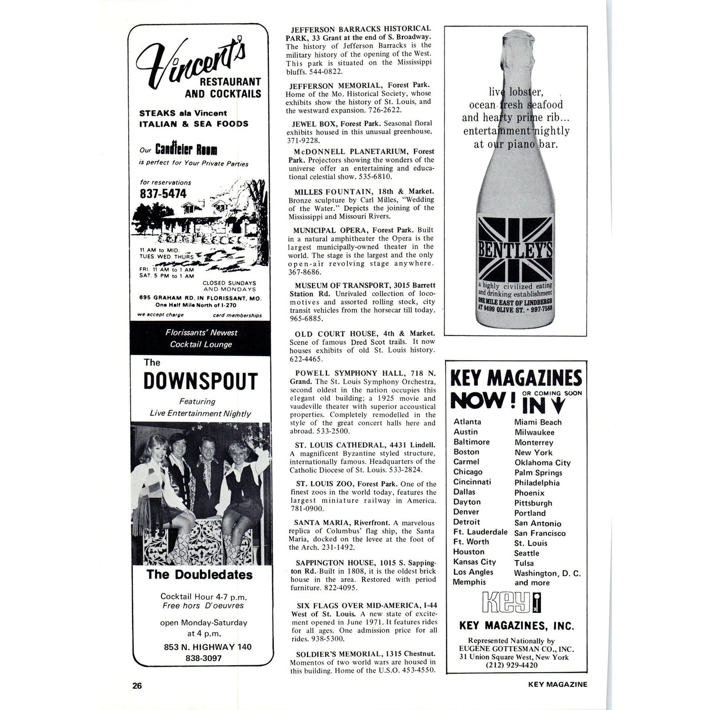 Mansion House Apartments North Fourth Street St. Louis 1971 Magazine Ad AD8-H4