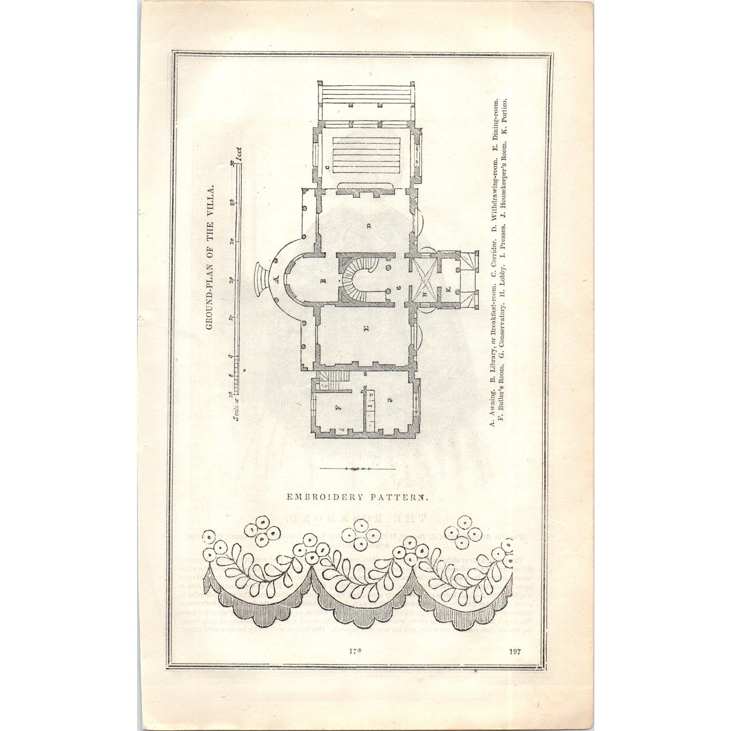The Rosamond Lady's Fashion Plate 1857 Original Engraving D19-1
