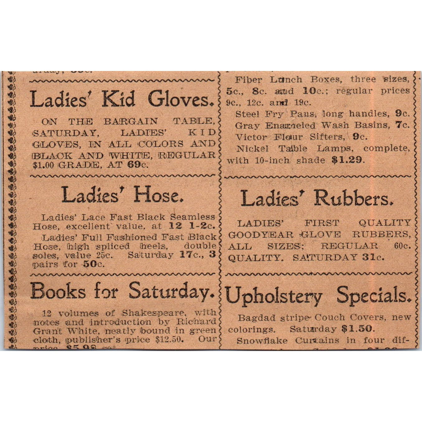 J. Samuels & Co Ladies Shoes Hartford 1901 Newspaper Ad AD8-H2