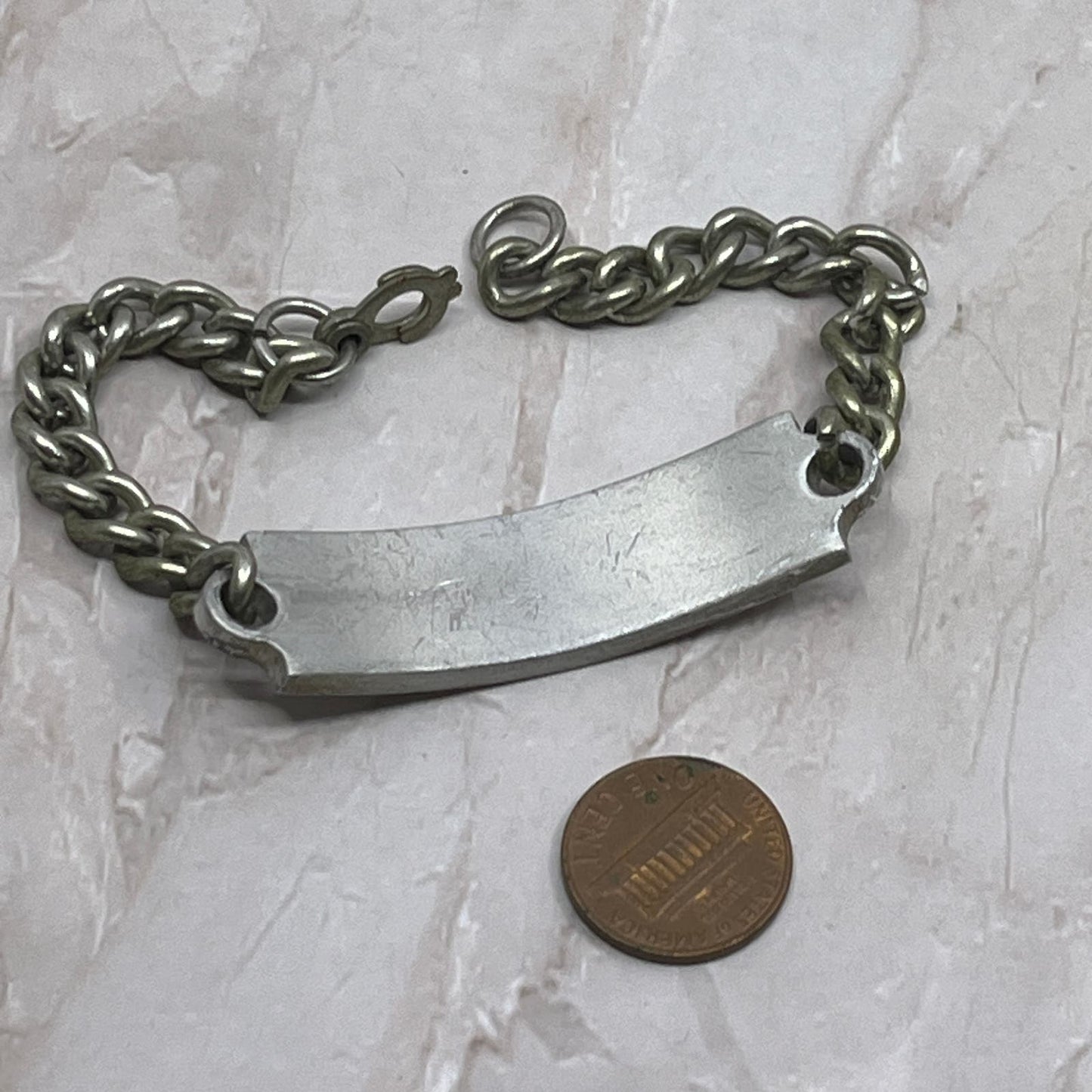 Vintage Identification ID Bracelet Engraved "MIK" SB8