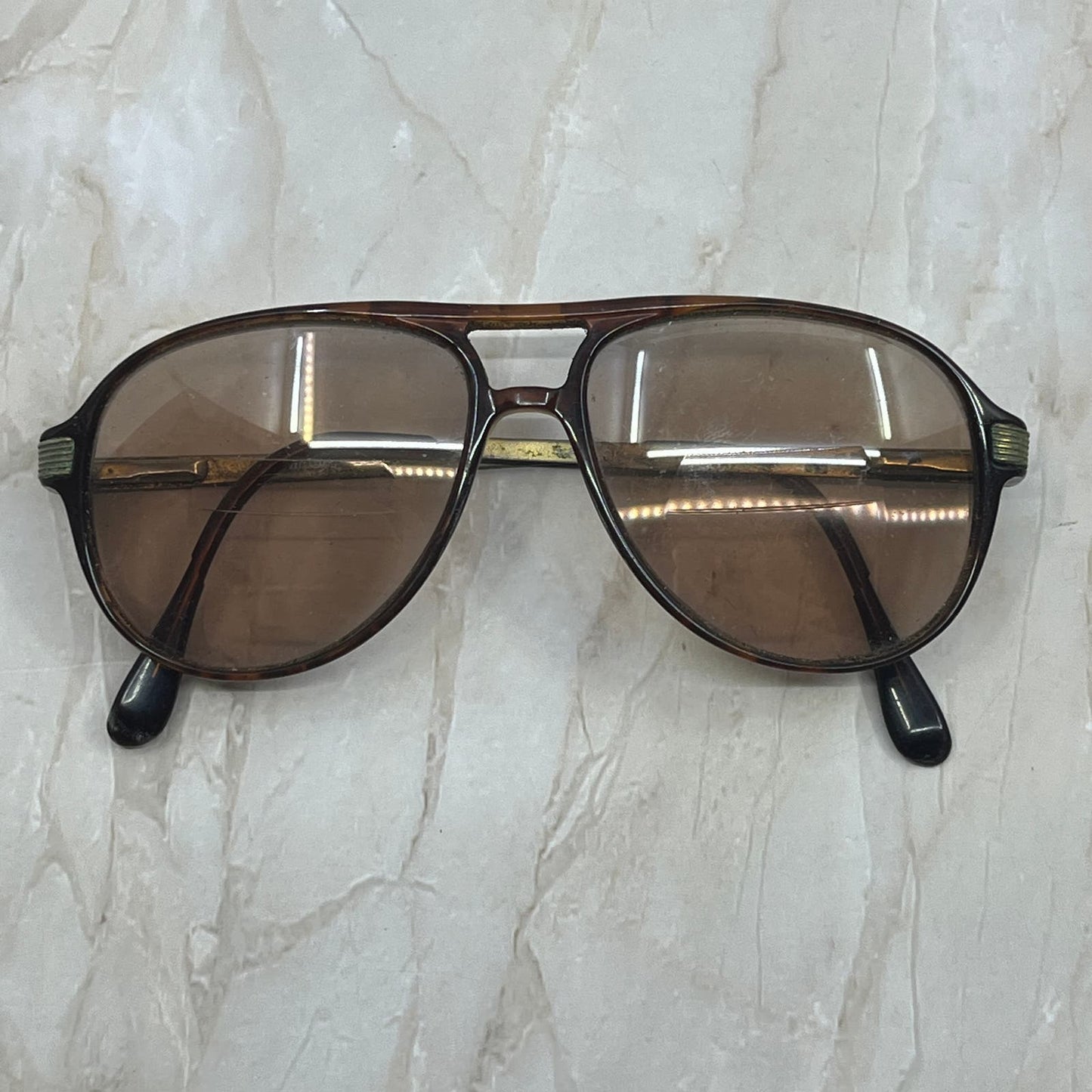 Retro Oversize Men’s Ken Mark Flex Aviator Sunglasses Eyeglasses Frames TD7-G1