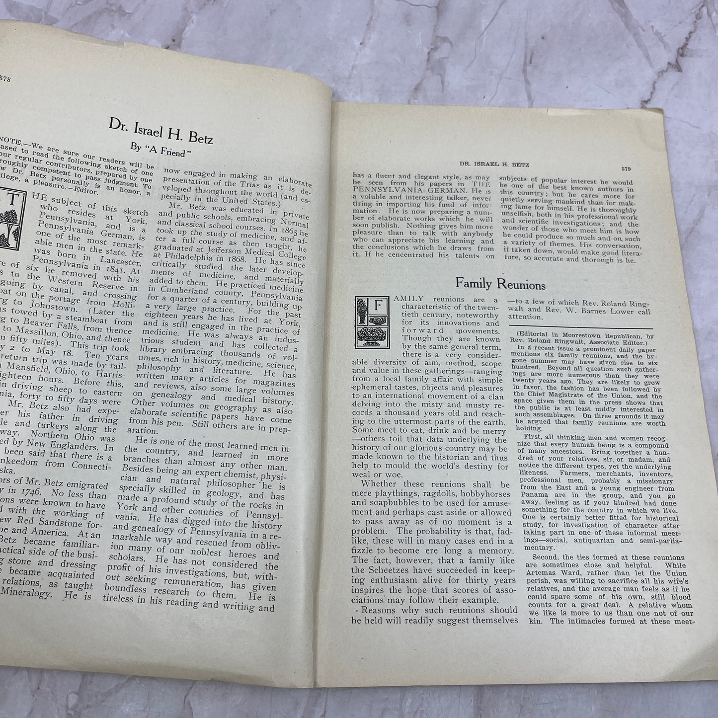 1910 The Pennsylvania-German Vol XI No 10 I.H. Betz York PA TH9-LX1