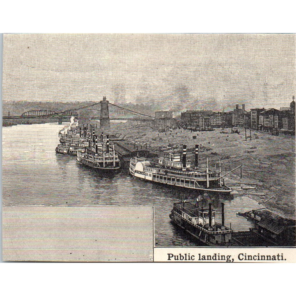 Lumber Yards at Chicago IL 1901 Engraving AF2-P1