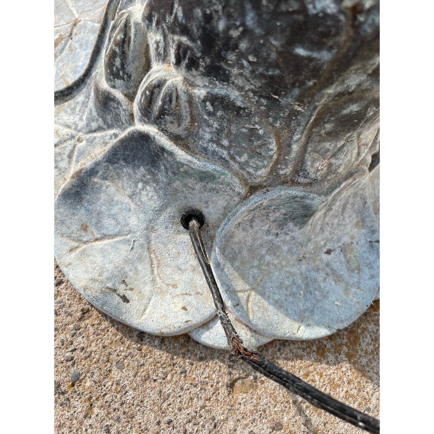 Vintage 61” Pond Lily Pad Floor Lamp Art Nouveau Modern Tiffany Style WORKS