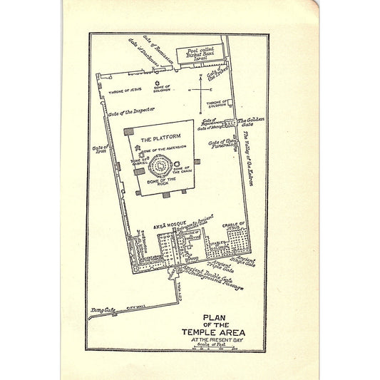 Plan of the Temple Area at the Present Day 1905 Map SAG4-6