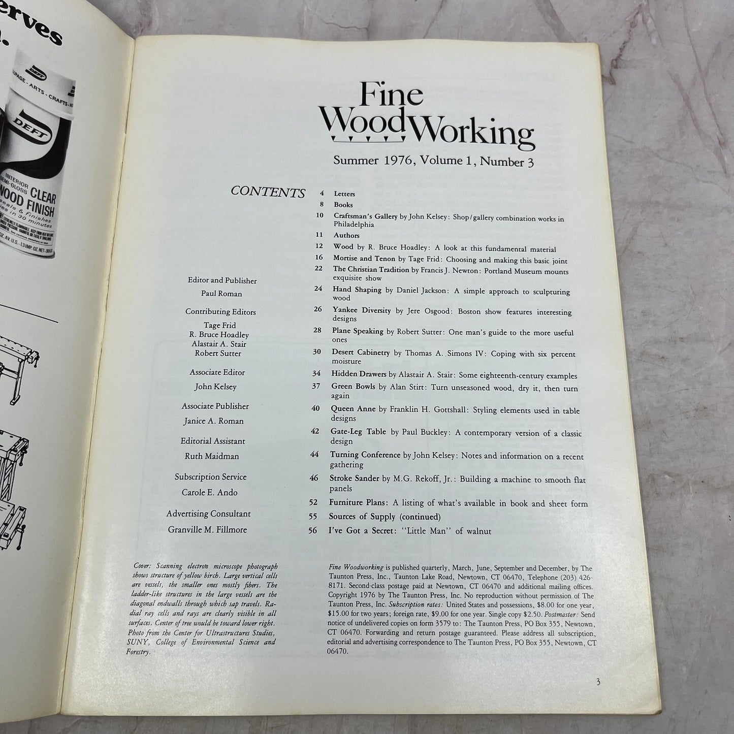 Wood - Summer 1976 - Taunton's Fine Woodworking Magazine M35