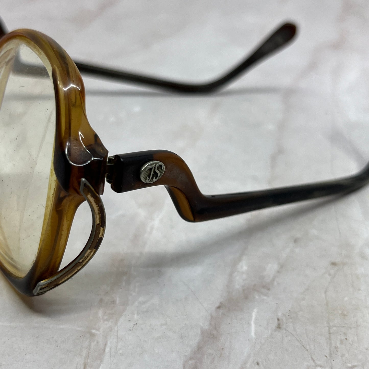 Retro Drop Arm Sophia Loren Brown Acrylic Sunglasses Eyeglasses Frames TG7-G1-1