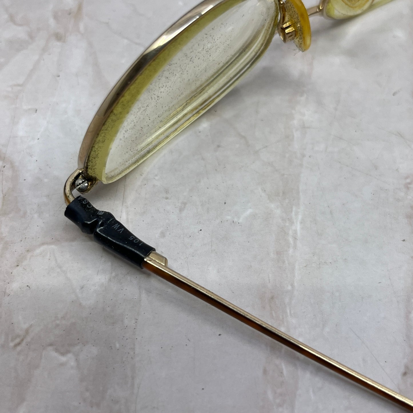 Retro Titmus z87 Italy Gold Tone Wire Frame Sunglasses Eyeglasses Frame TG7-G3-3