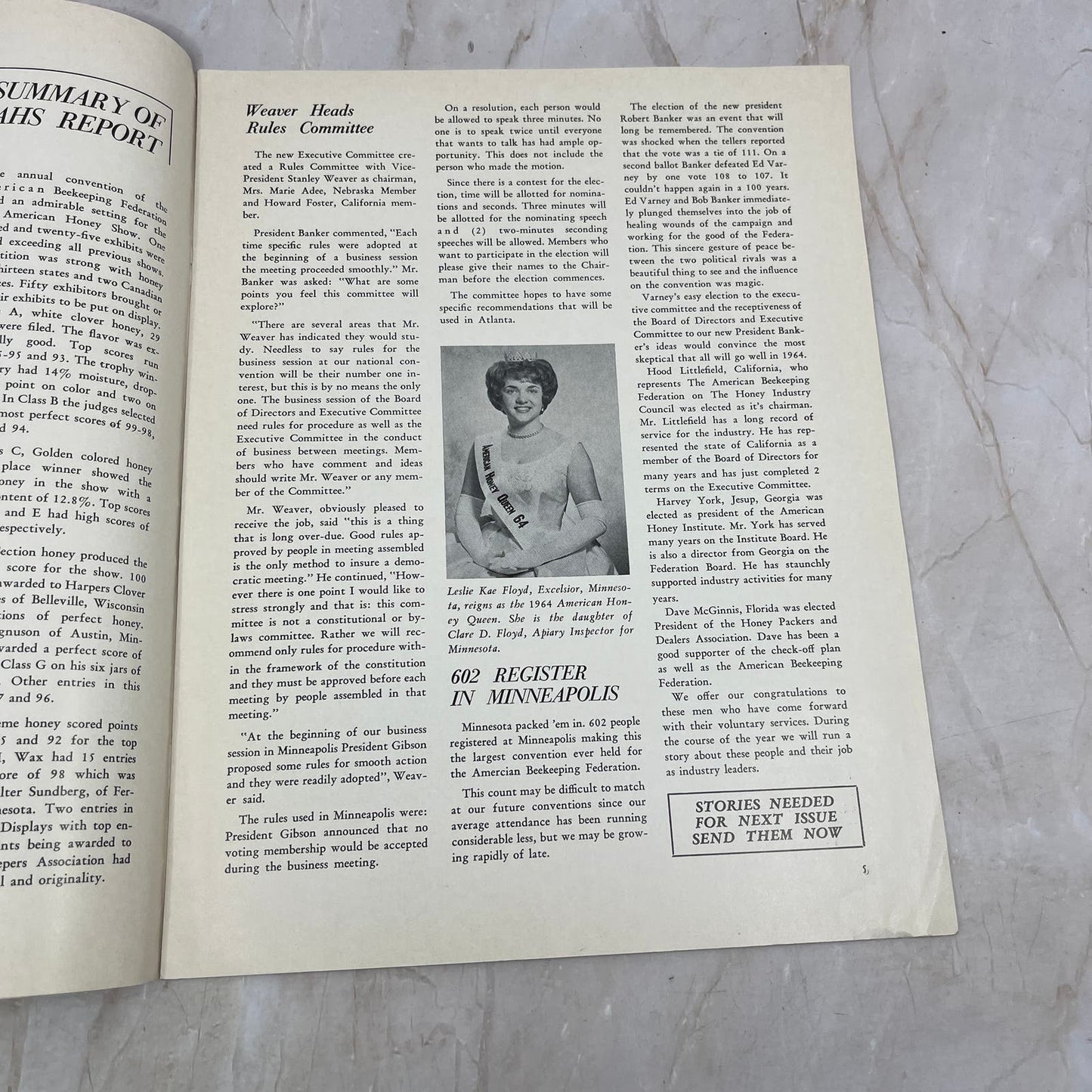 1965 American Beekeeping Federation Newsletter Gainesville FL M15