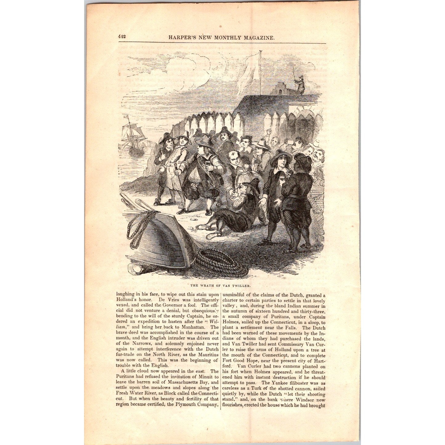 Dutch on the Manhattan Henry Hudson NY - 11 Pages 1854 Article I19