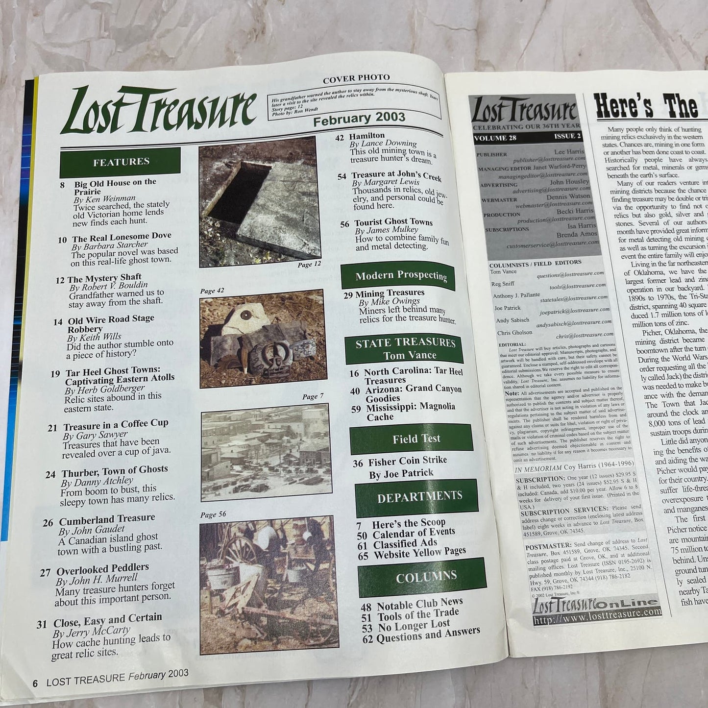 2003 Feb - Lost Treasure Magazine - Treasure Hunting Gold Prospecting M14