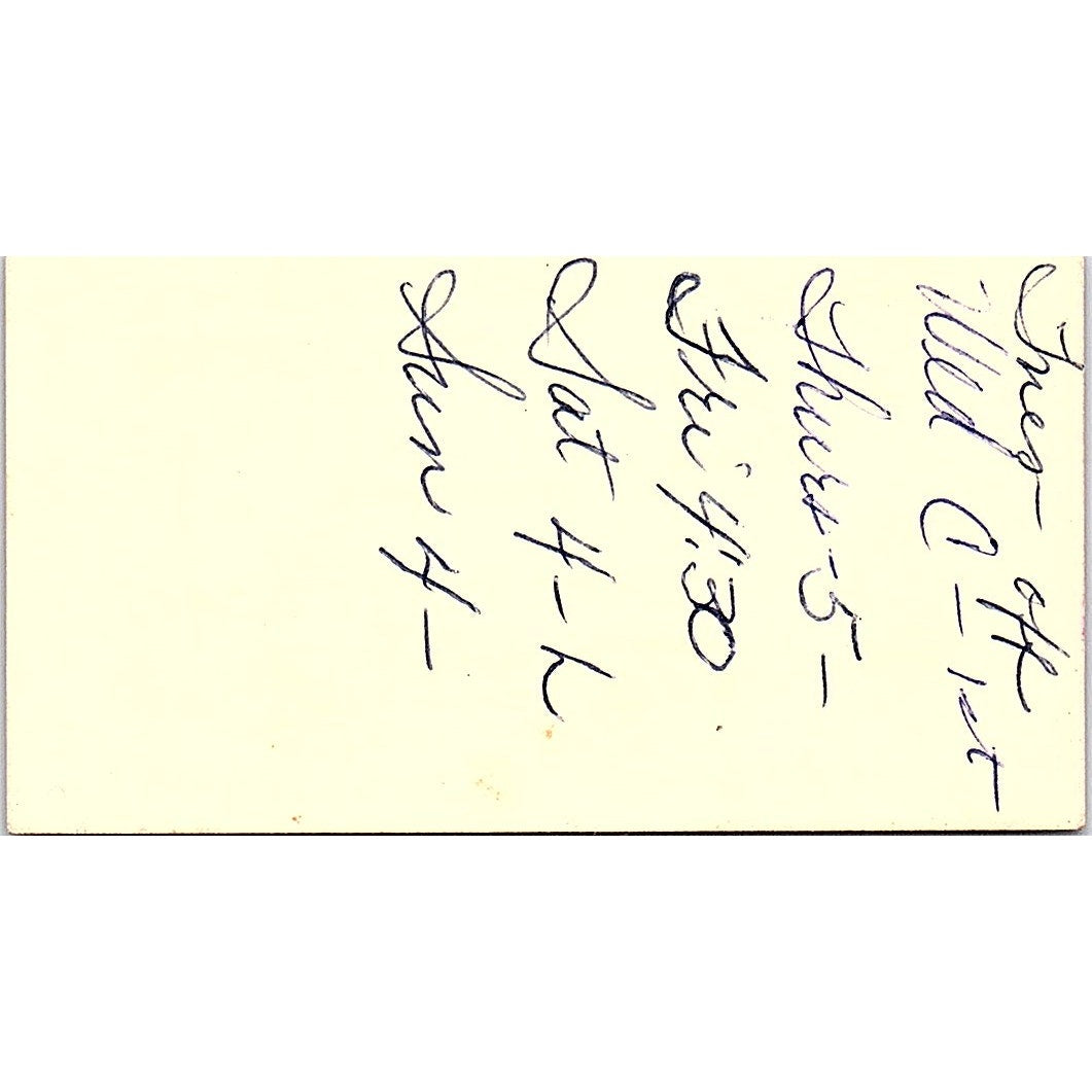 Holiday Pool Apts Fred Chack Long Beach CA Vintage Business Card SE3-B15