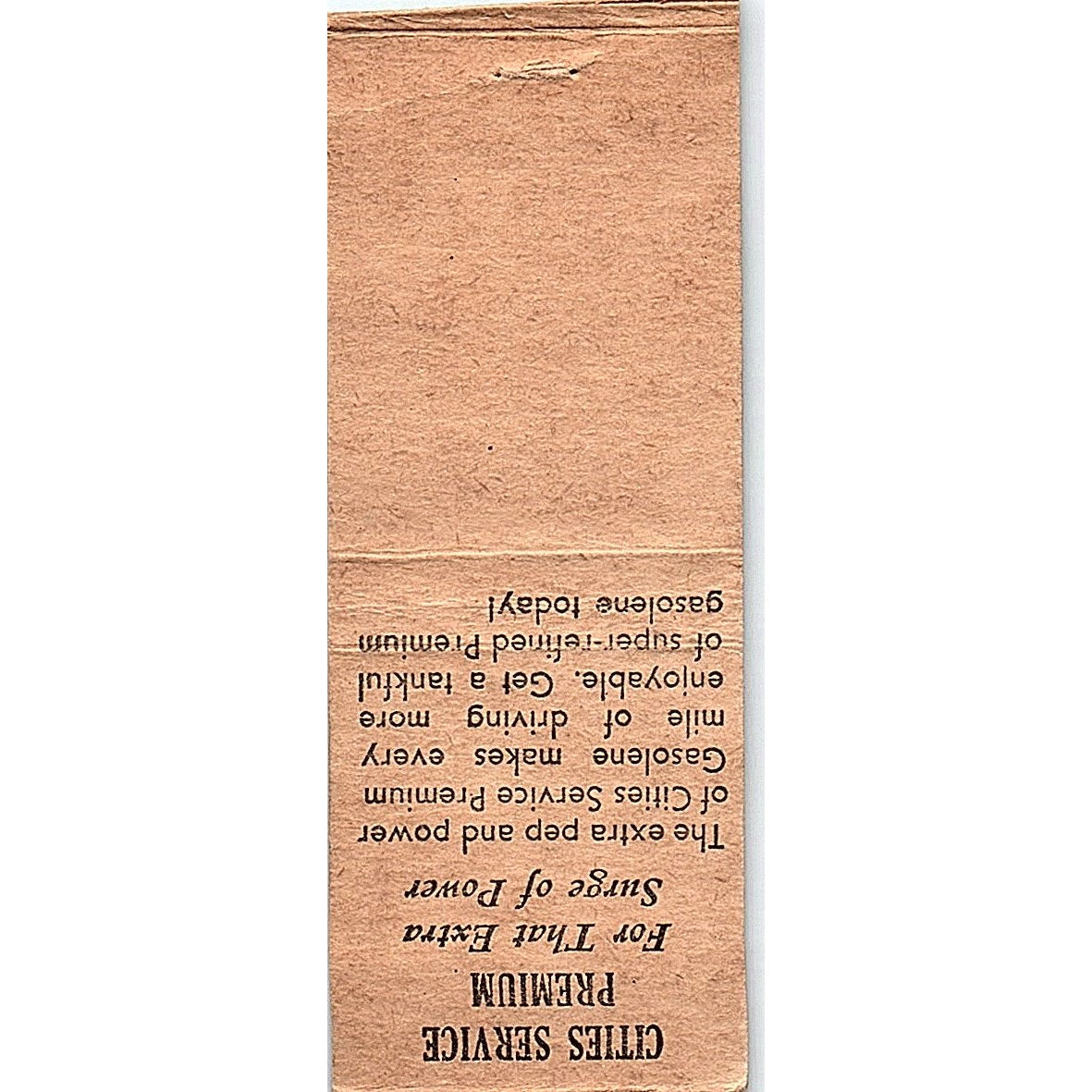General Trucking Owen & Withee WI Cities Service Vintage Matchbook Cover SF3-Y8