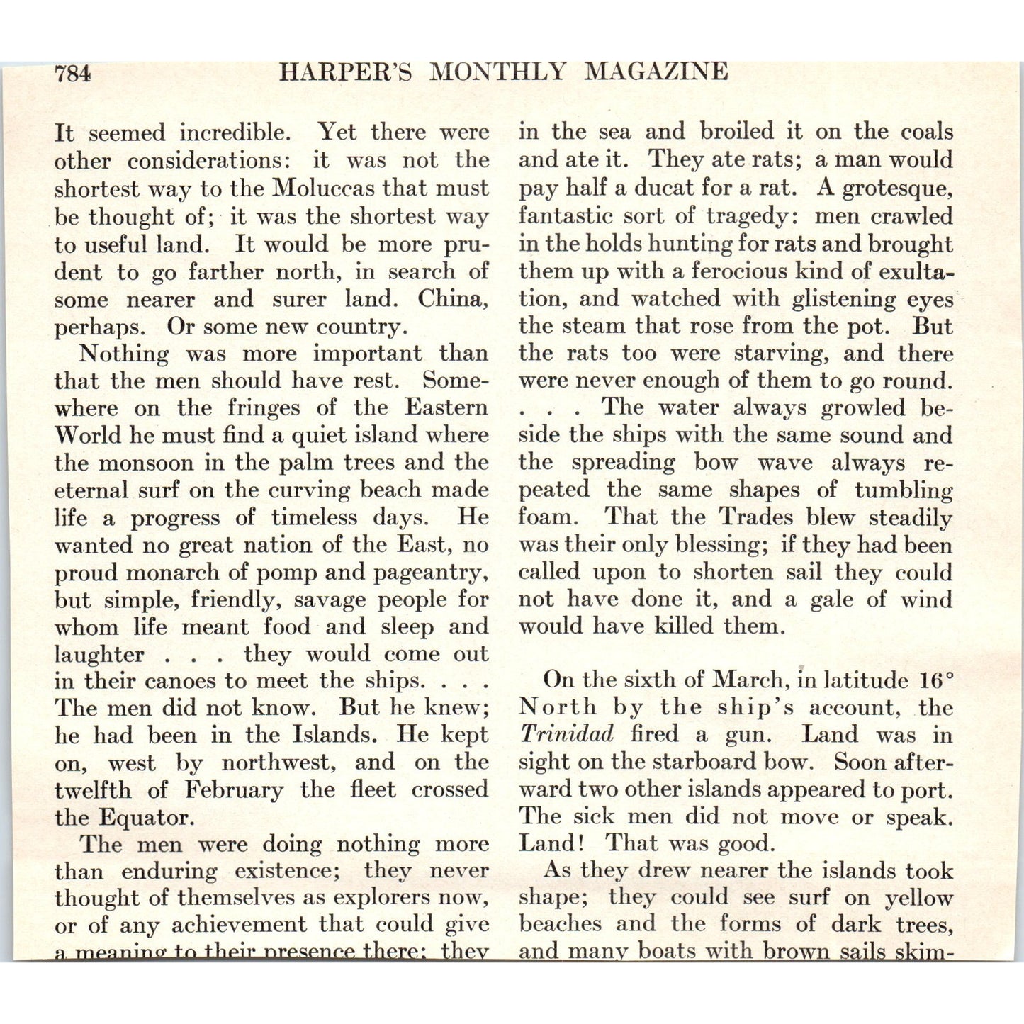 Thomas Cavendish and Natives of the Ladrones 1924 Magazine Clip AF2-A1