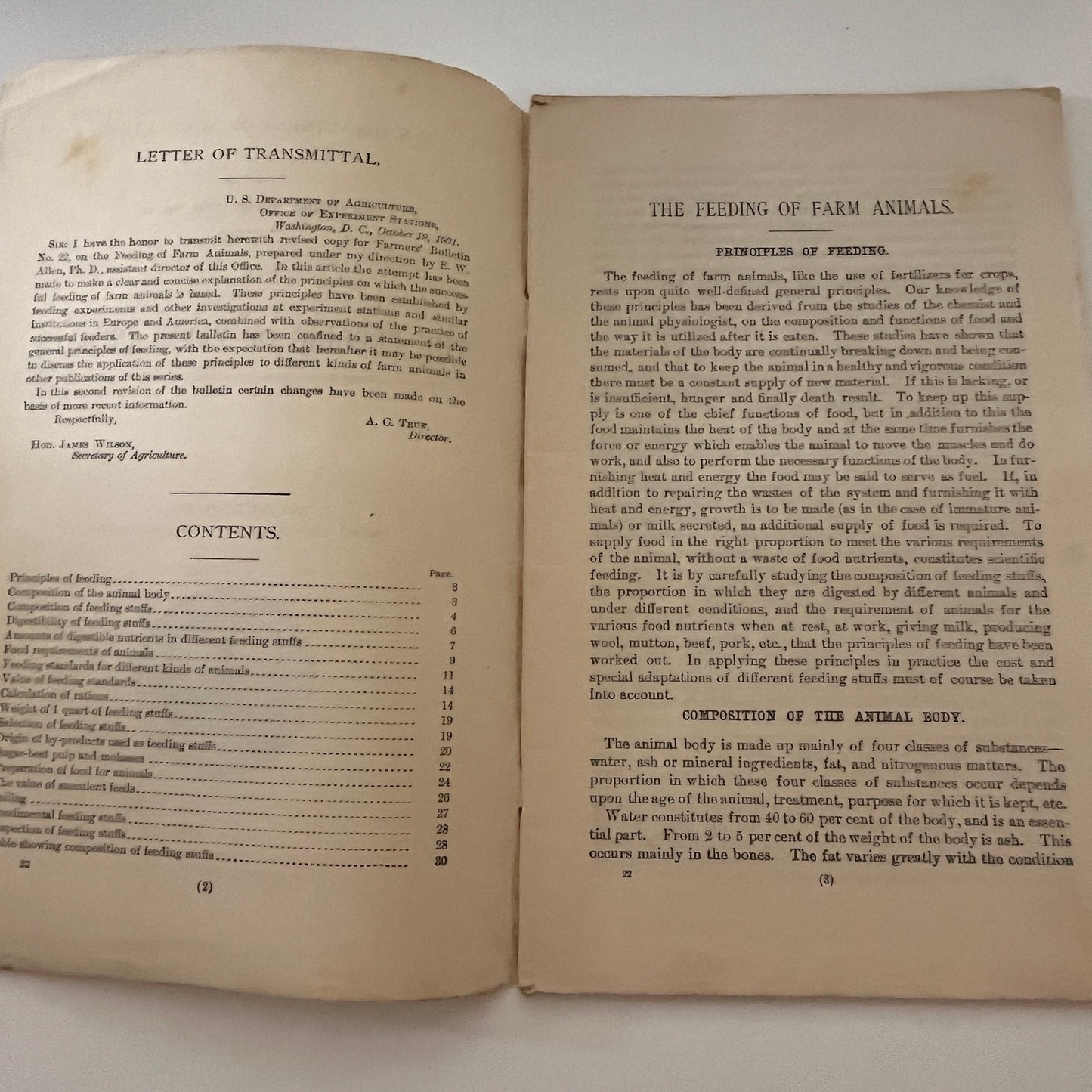 The Feeding of Farm Animals EW Allen 1914 USDA Farm Bulletin TK2-XB5