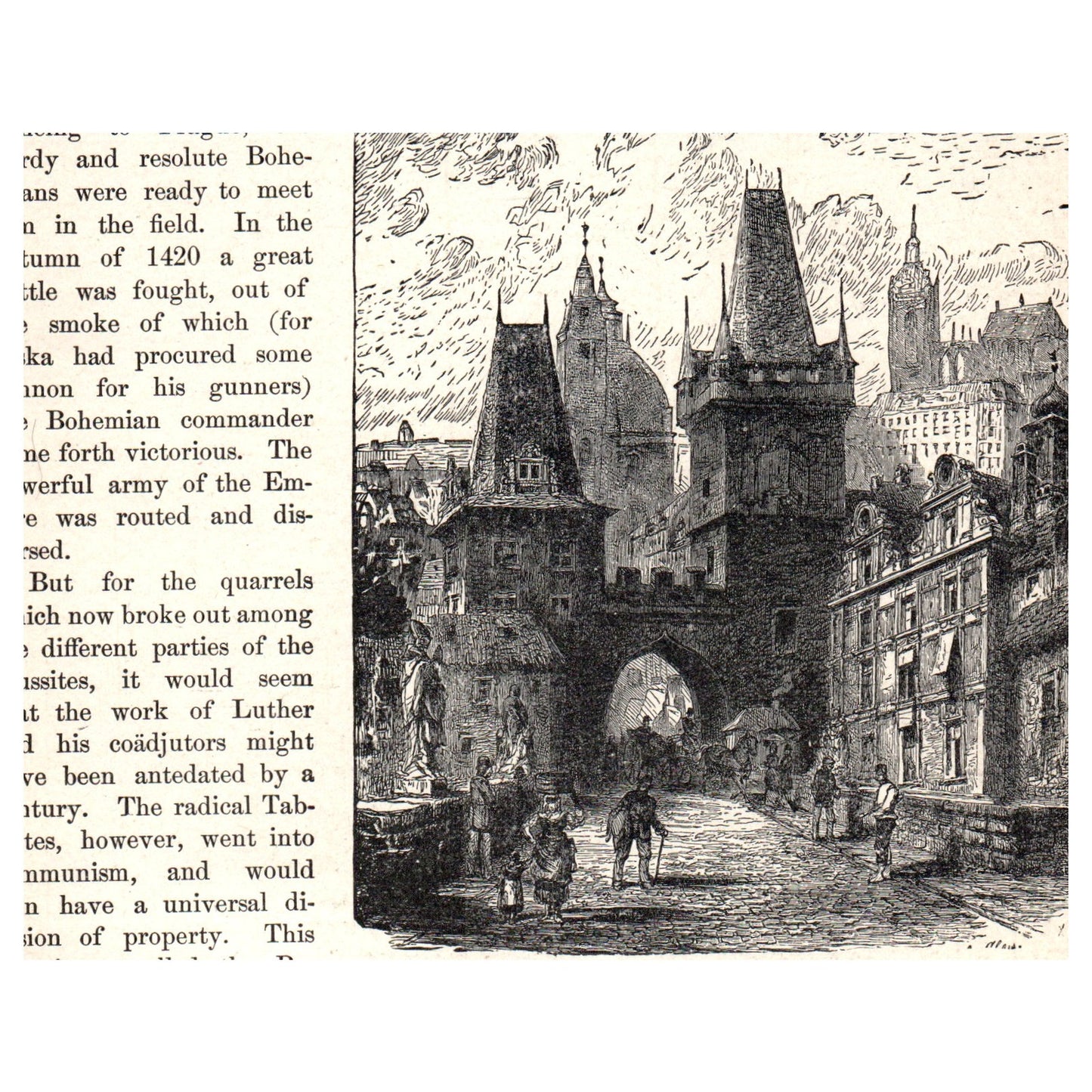 Ziska Victorious W. Camphausen 1911 Engraving Print AF5-7