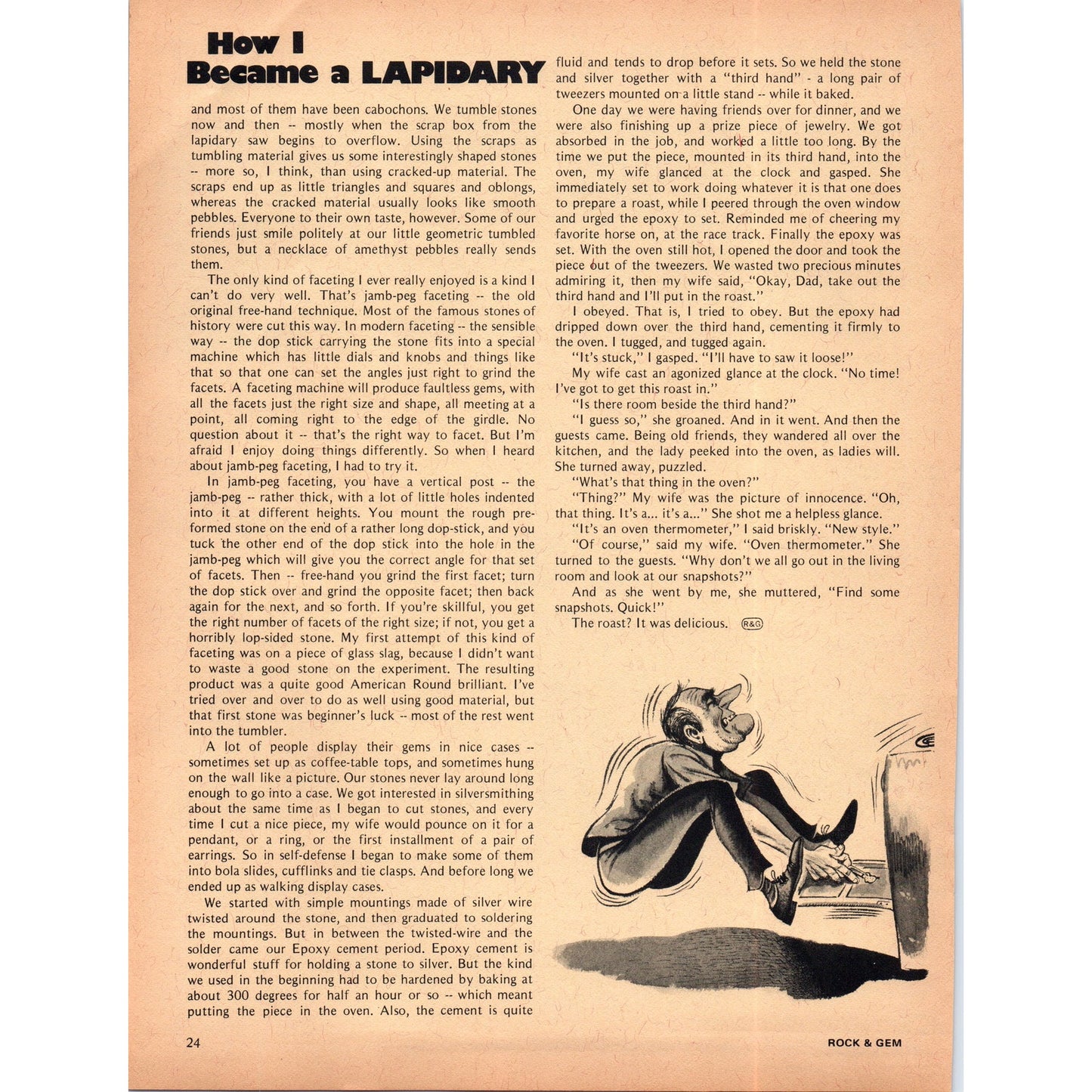 The Bookshelf Mission Hills CA Lapidary Library 1971 Magazine Ad D23
