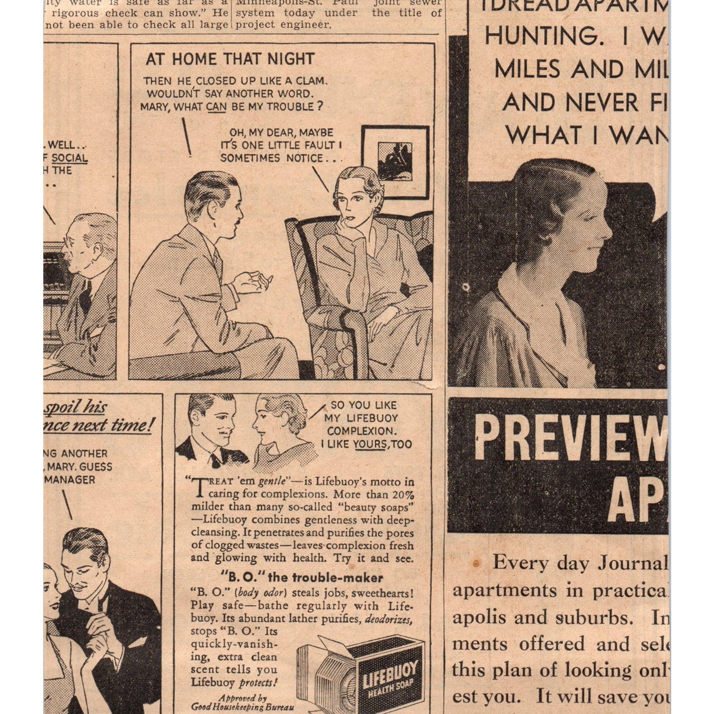 R.G. Winter Co Jewelers 6x7" 1935 Minneapolis Journal Advertisement AE7-N1