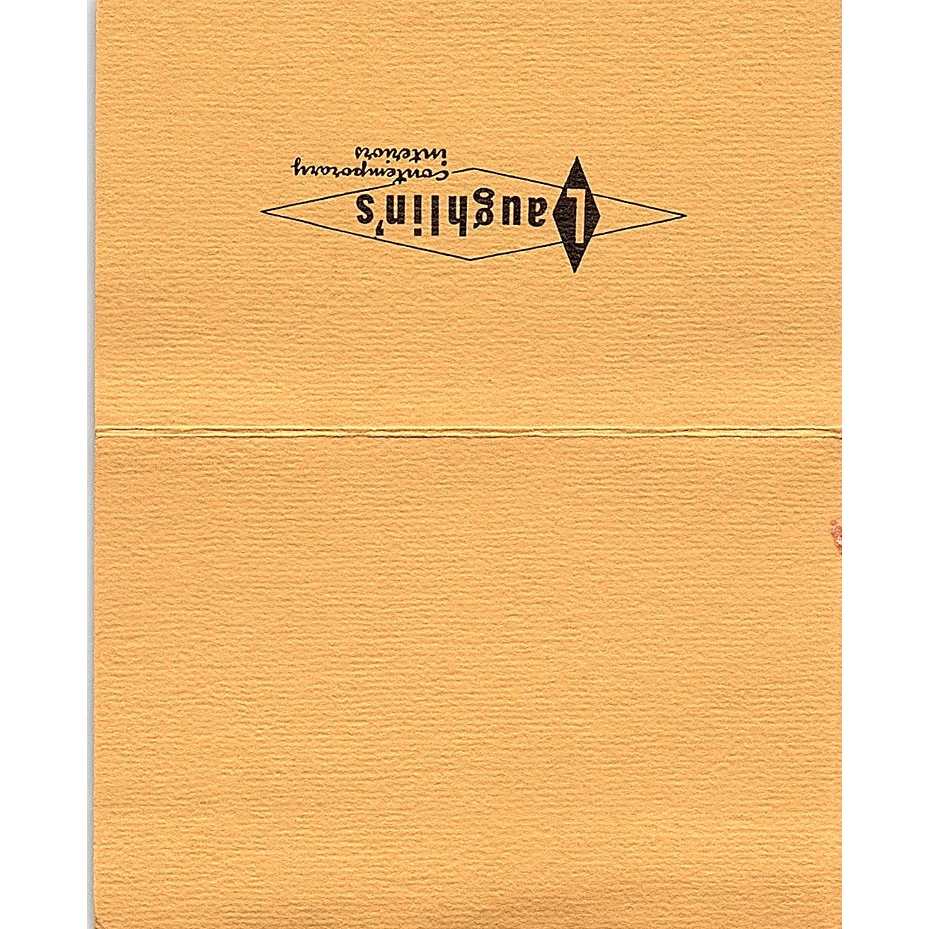 Maxine Laughlin Laughlin's Contemporary Interiors Houston Business Card ML1-6